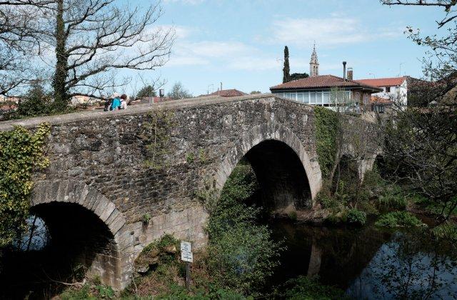 Scenic view of Furelos on the Camino Francés