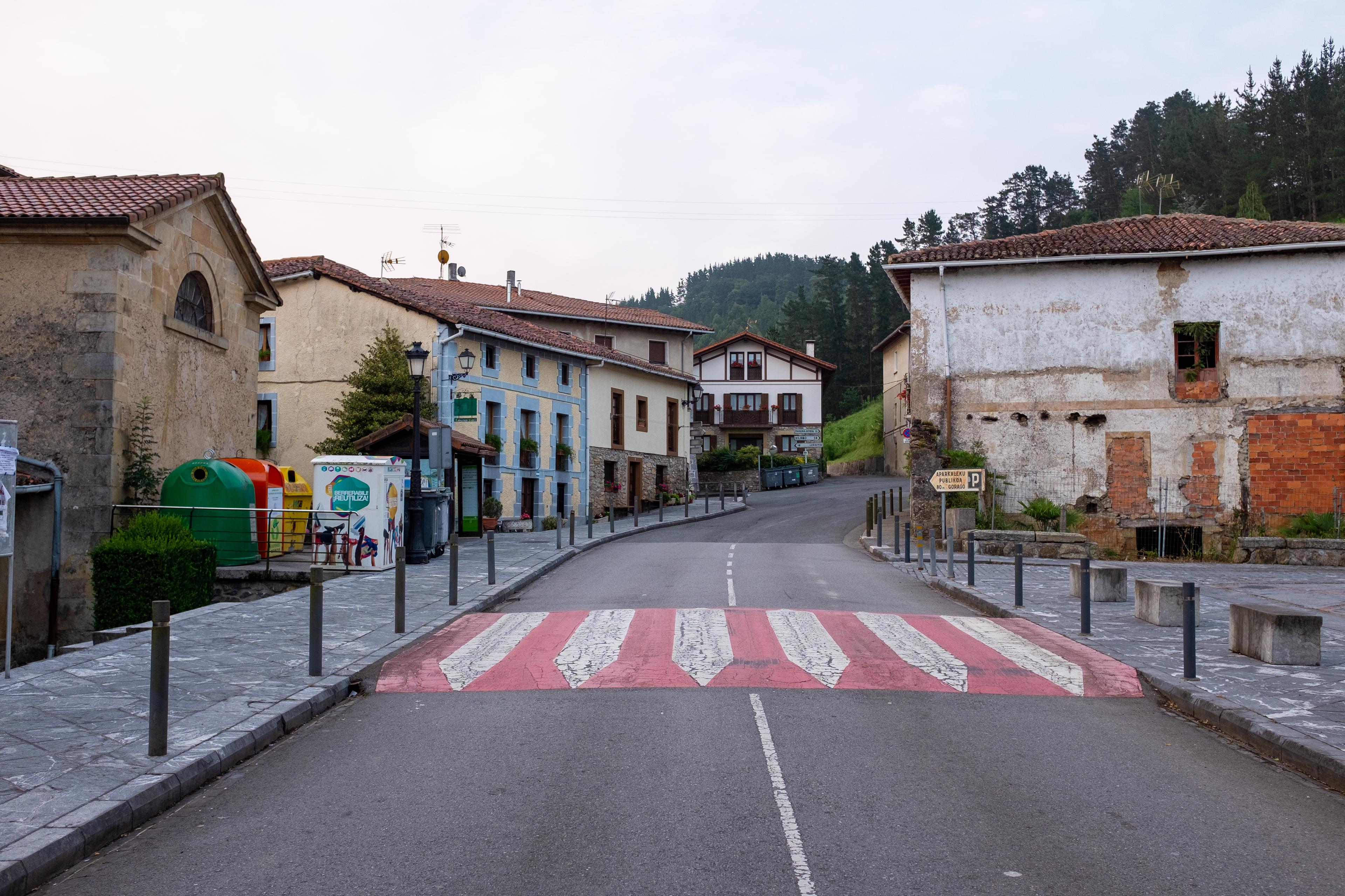 Scenic view of Munitibar on the Camino del Norte