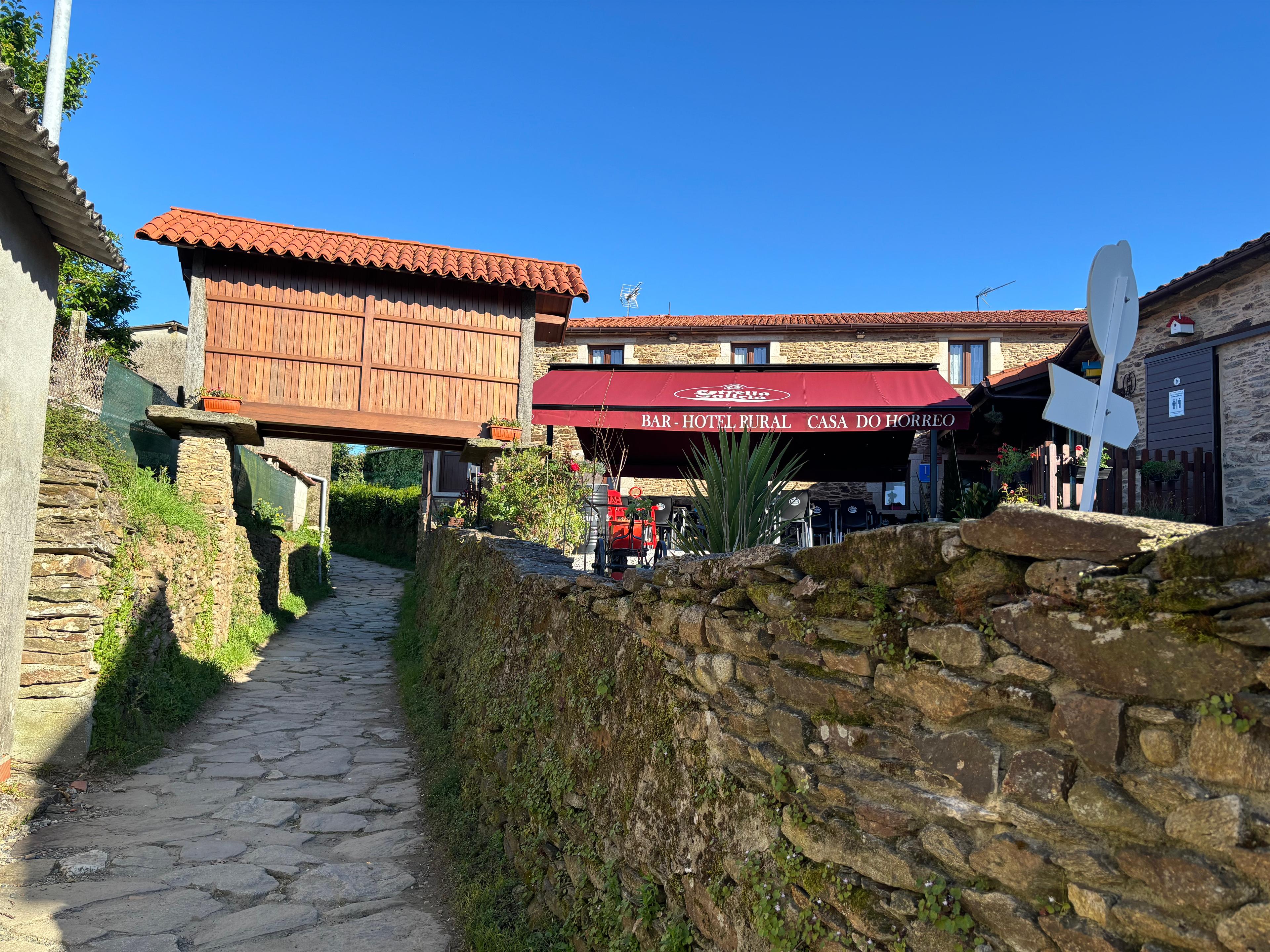 Scenic view of Calle - O Outeiro on the Camino Francés