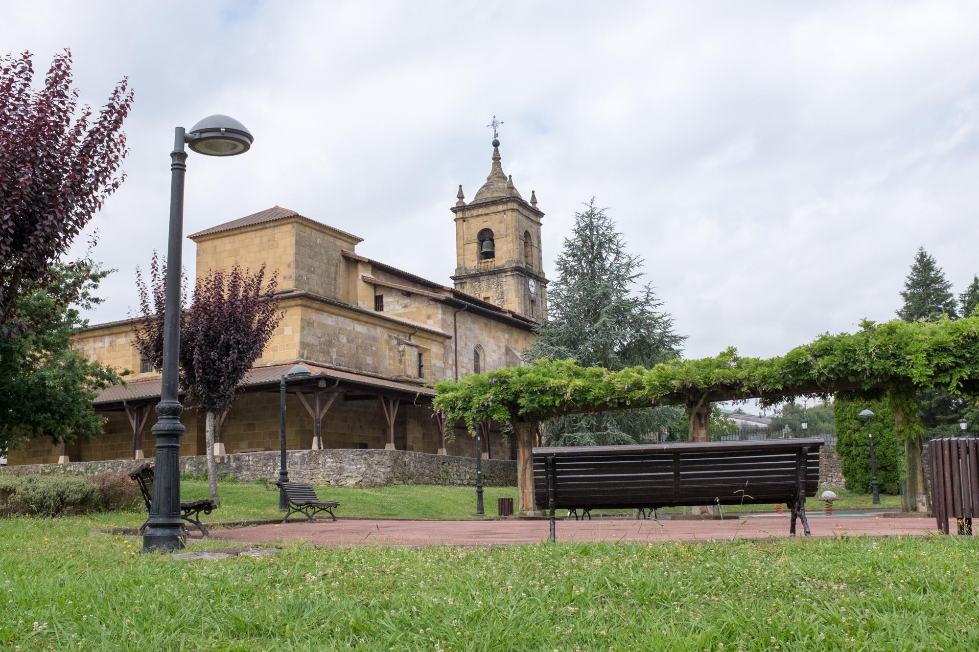 Scenic view of Lezama on the Camino del Norte