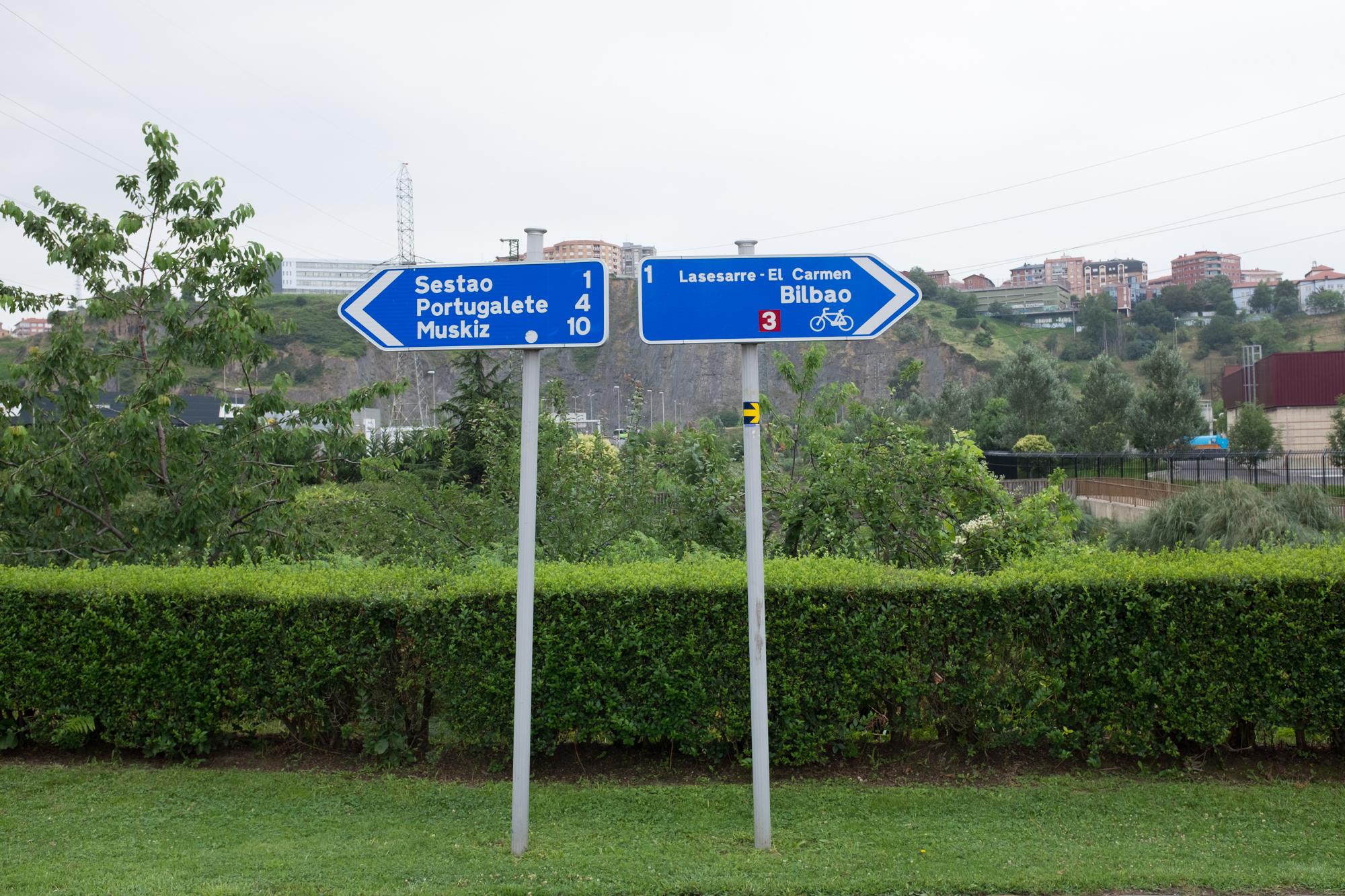 Scenic view of Barakaldo on the Camino del Norte