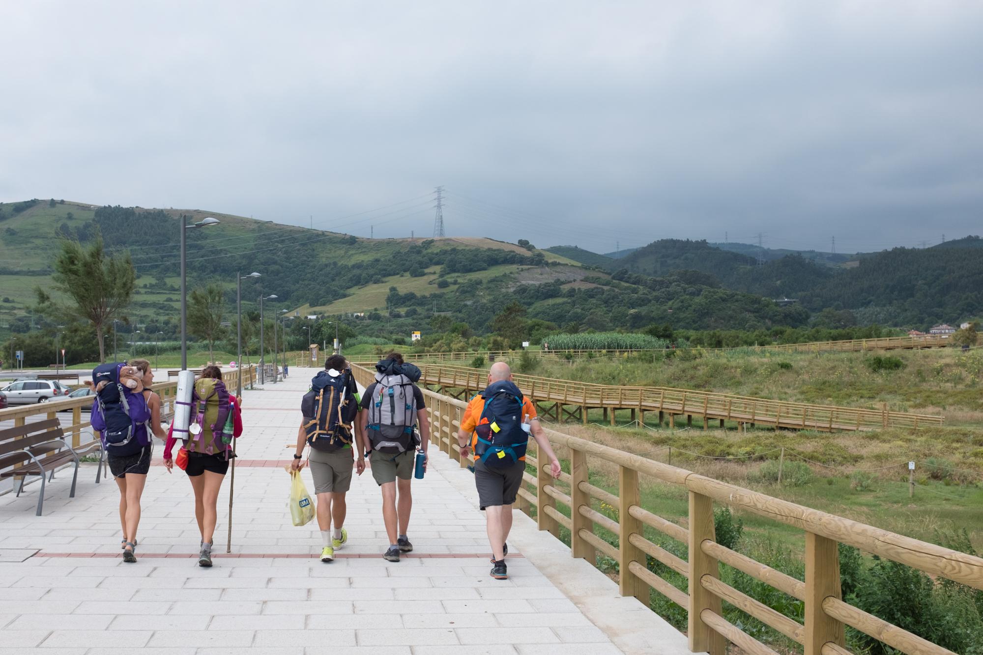 Scenic view of La Arena on the Camino del Norte