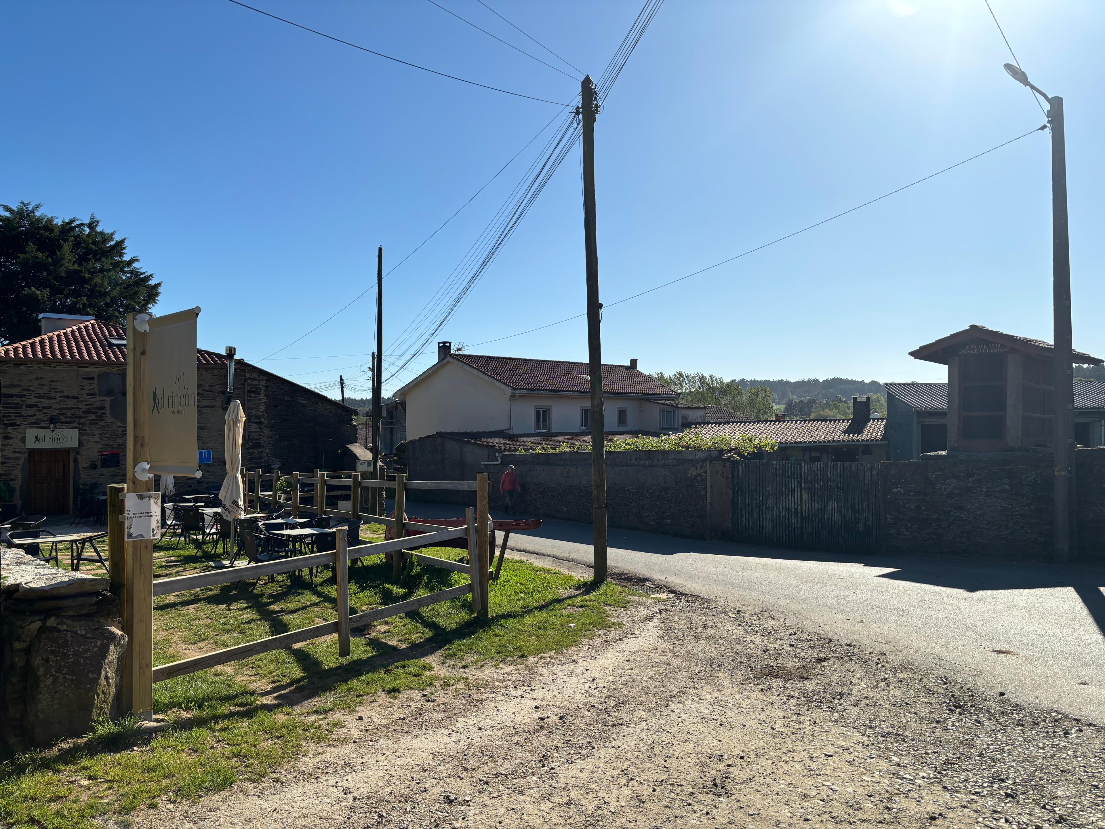 Scenic view of A Brea on the Camino Francés