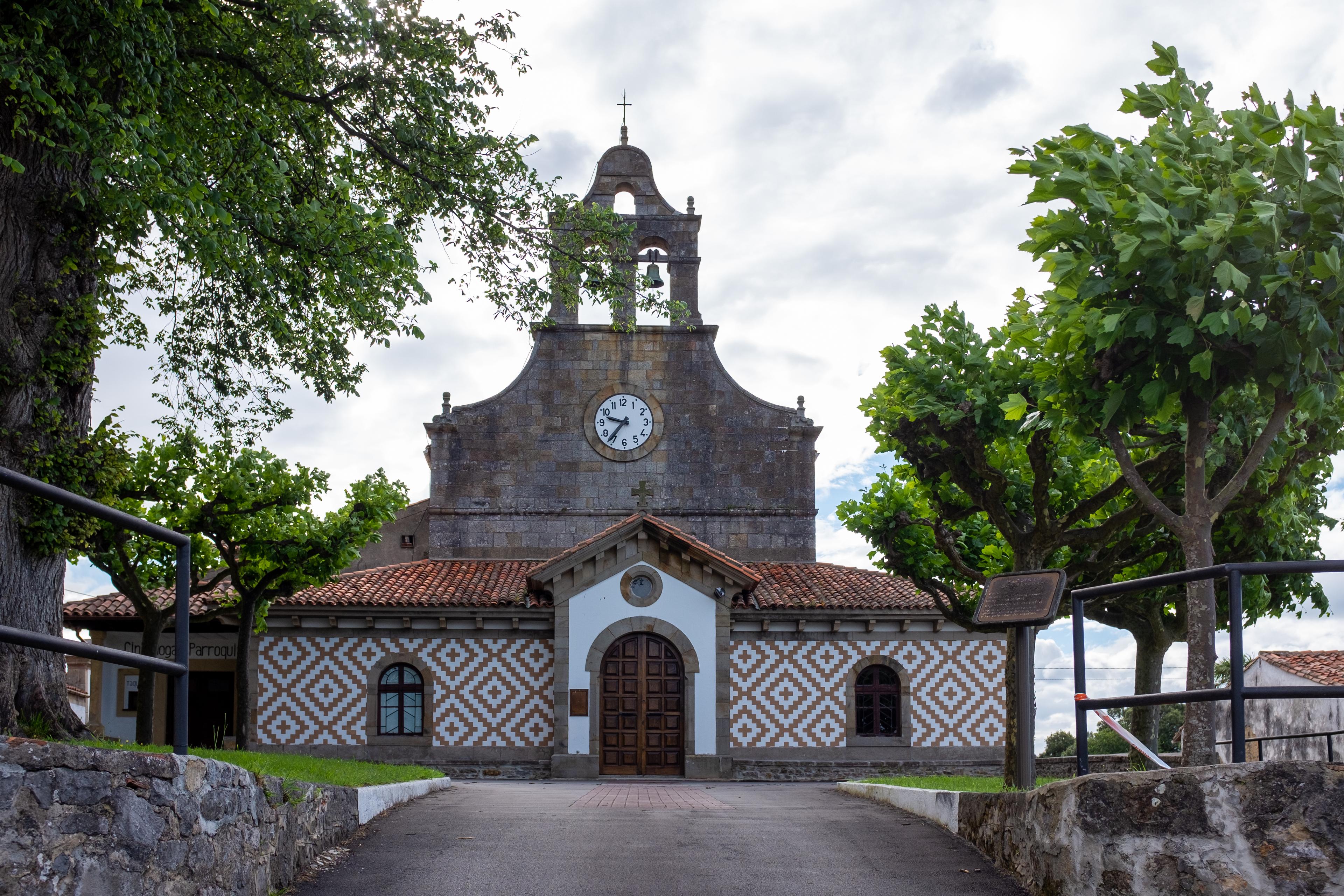 Scenic view of San Esteban de Leces on the Camino del Norte