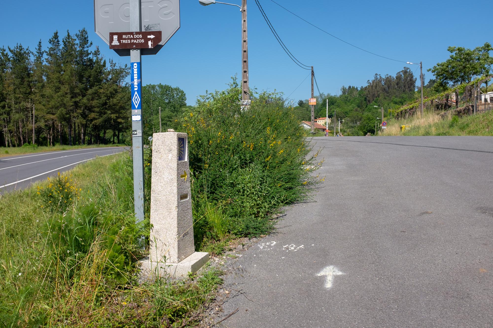 Scenic view of Barca on the Camino to Finisterre and Muxía