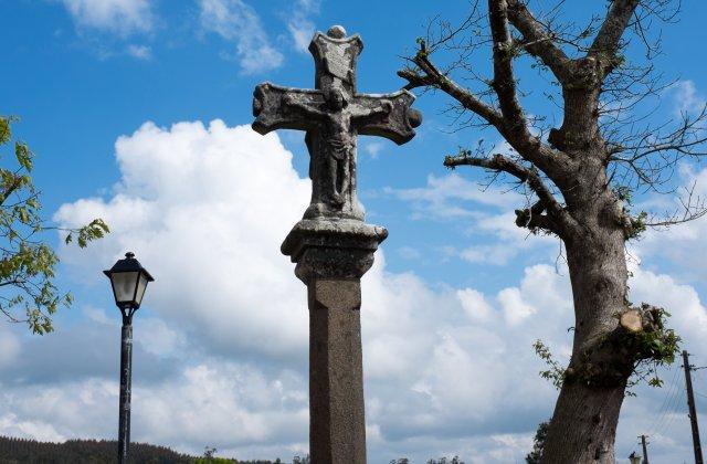 Scenic view of Cabeza de Lobo on the Camino Inglés