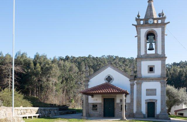 Scenic view of Portela de Tamel on the Camino Portugués