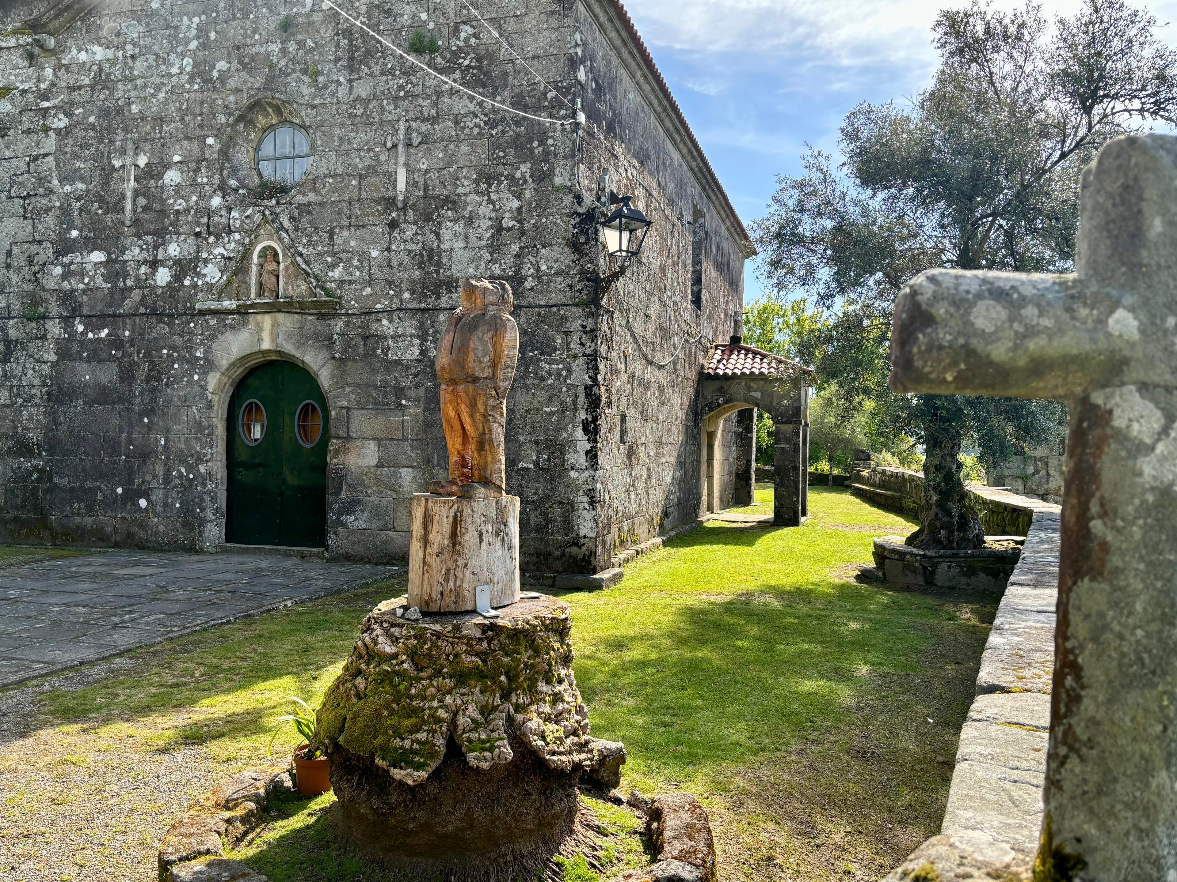 Scenic view of Santa Mariña de Carracedo on the Camino Portugués