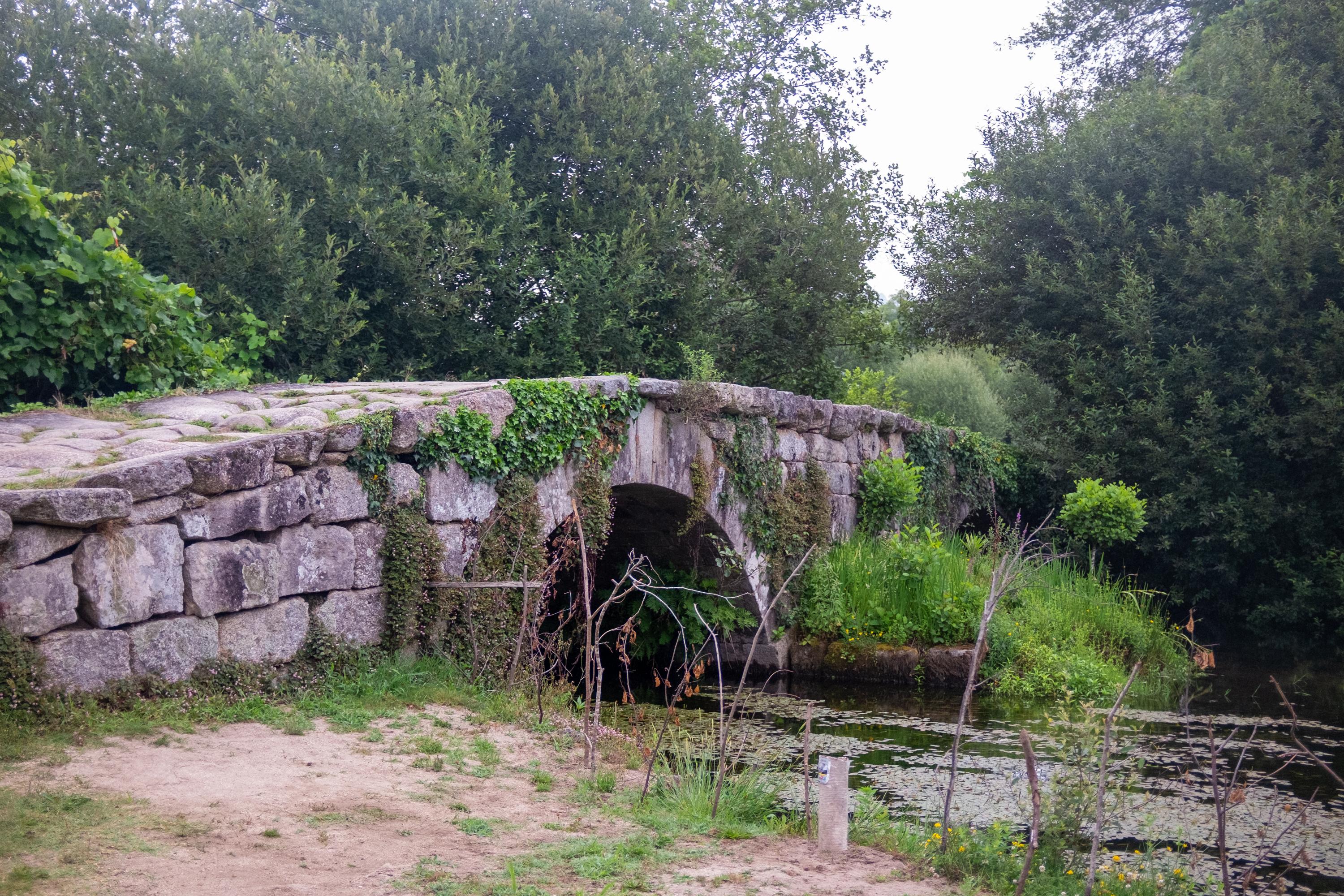 Scenic view of Puente de las Tábuas on the Camino Portugués