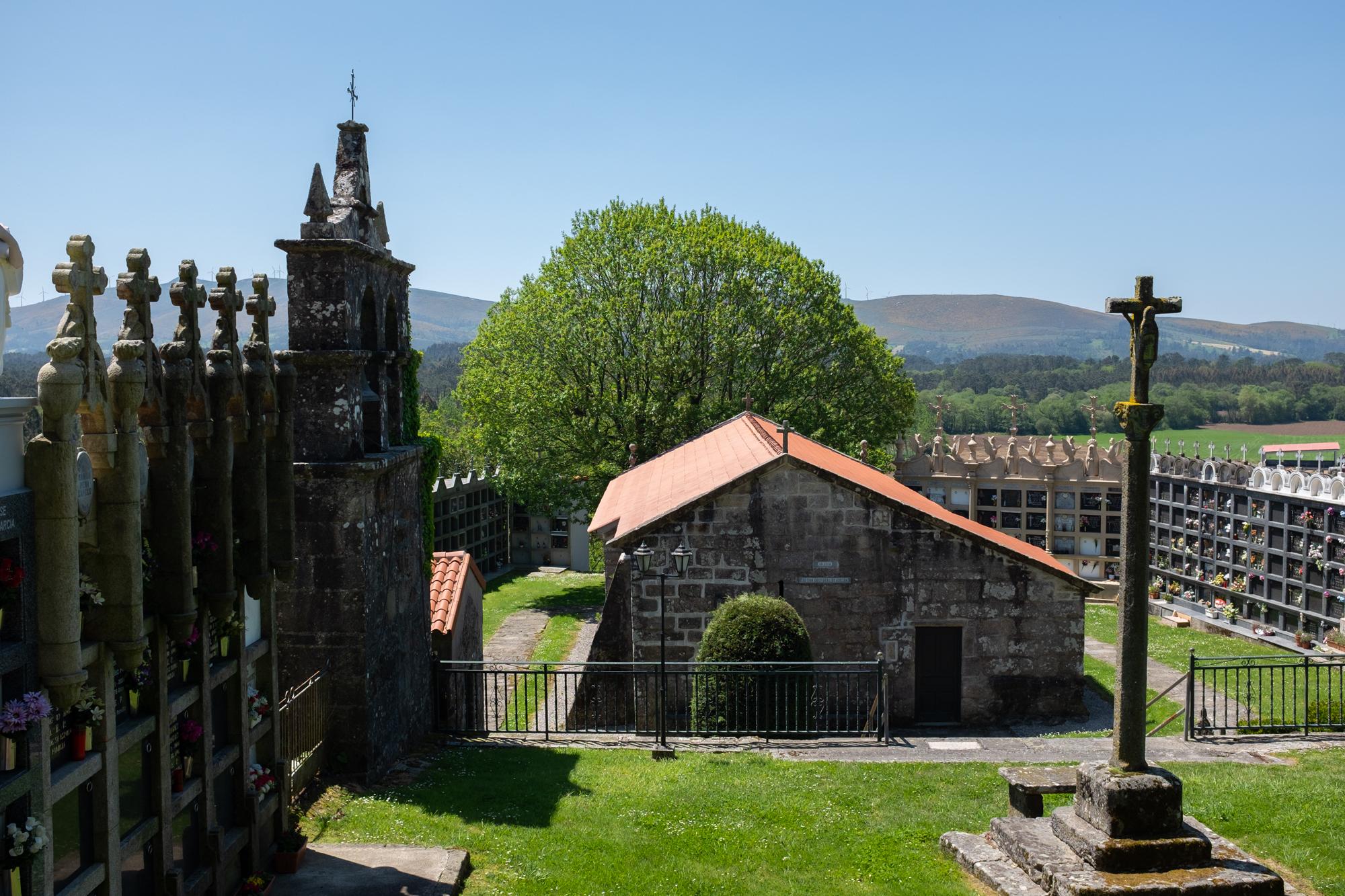 Scenic view of Corzón on the Camino to Finisterre and Muxía