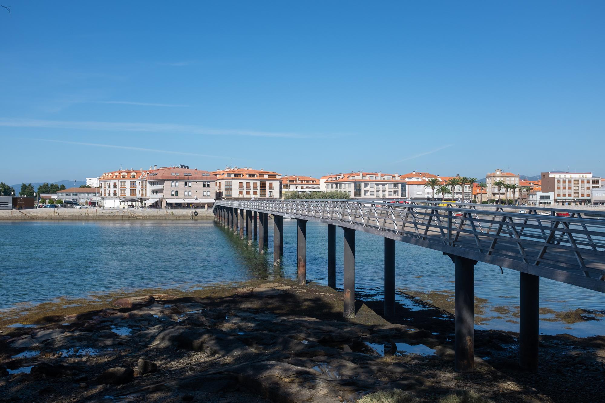 Scenic view of Vilanova de Arousa on the Camino Portugués