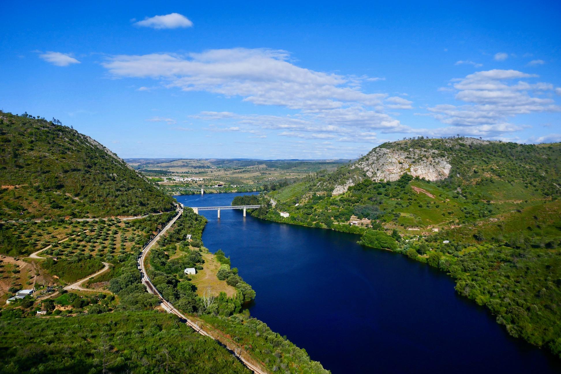 Scenic view of Vila Velha de Ródão on the Caminho Nascente