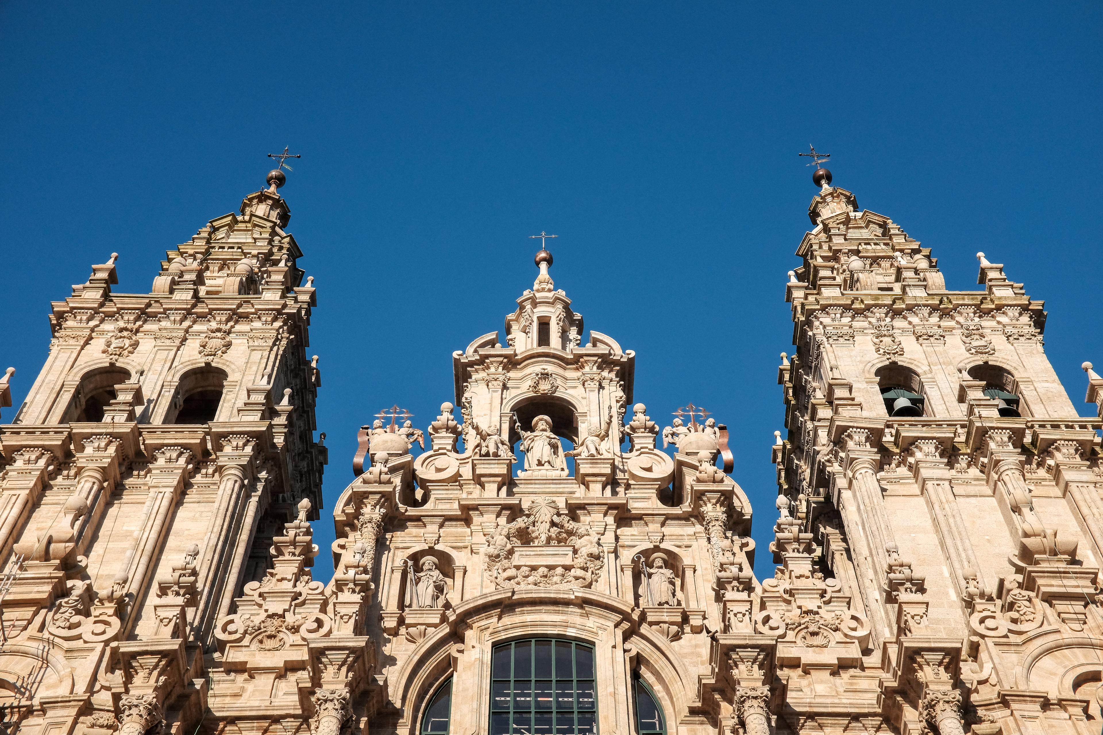 Scenic view of Santiago de Compostela on the Caminho da Geira e dos Arrieros