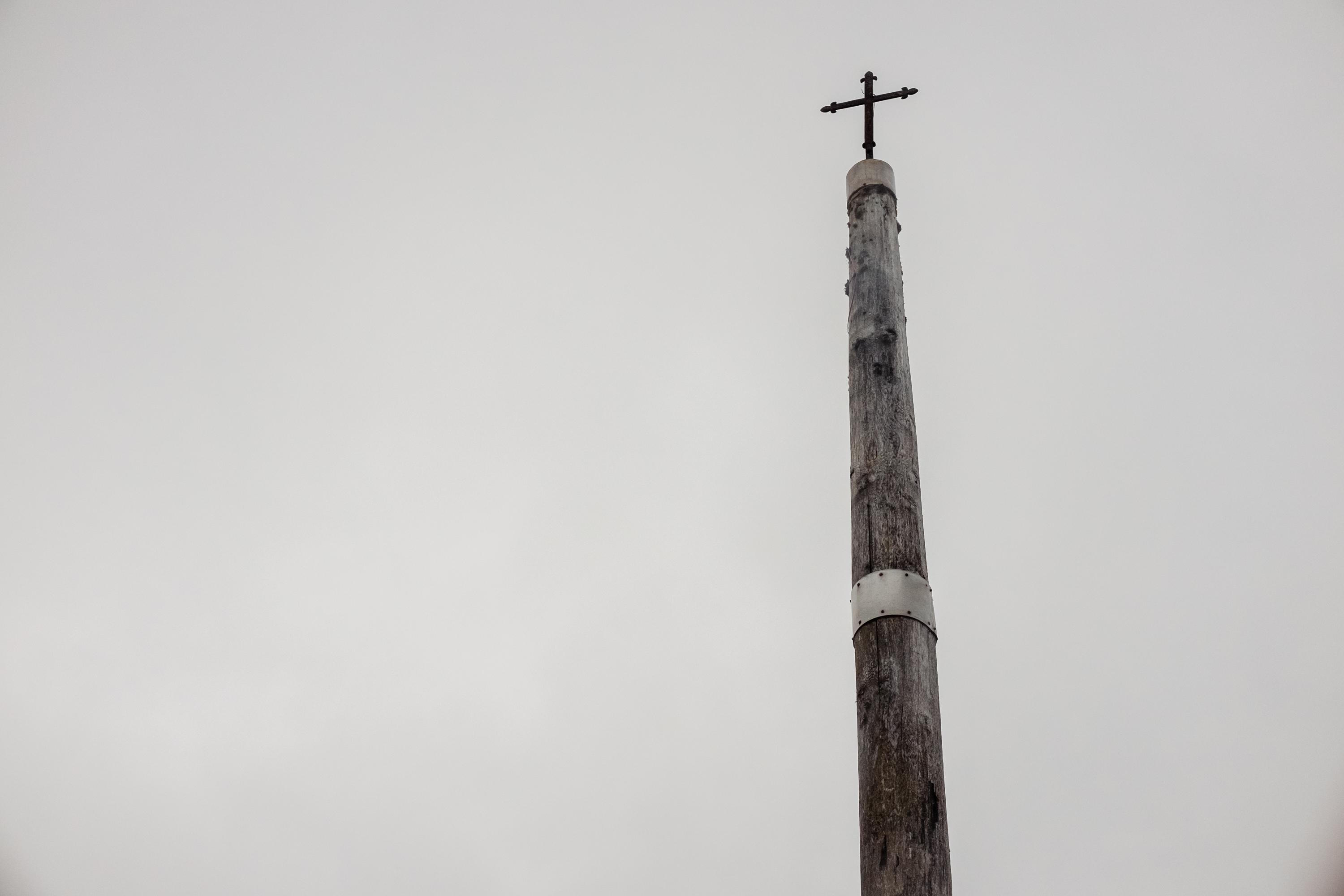 Scenic view of Cruz de Ferro on the Camino Francés