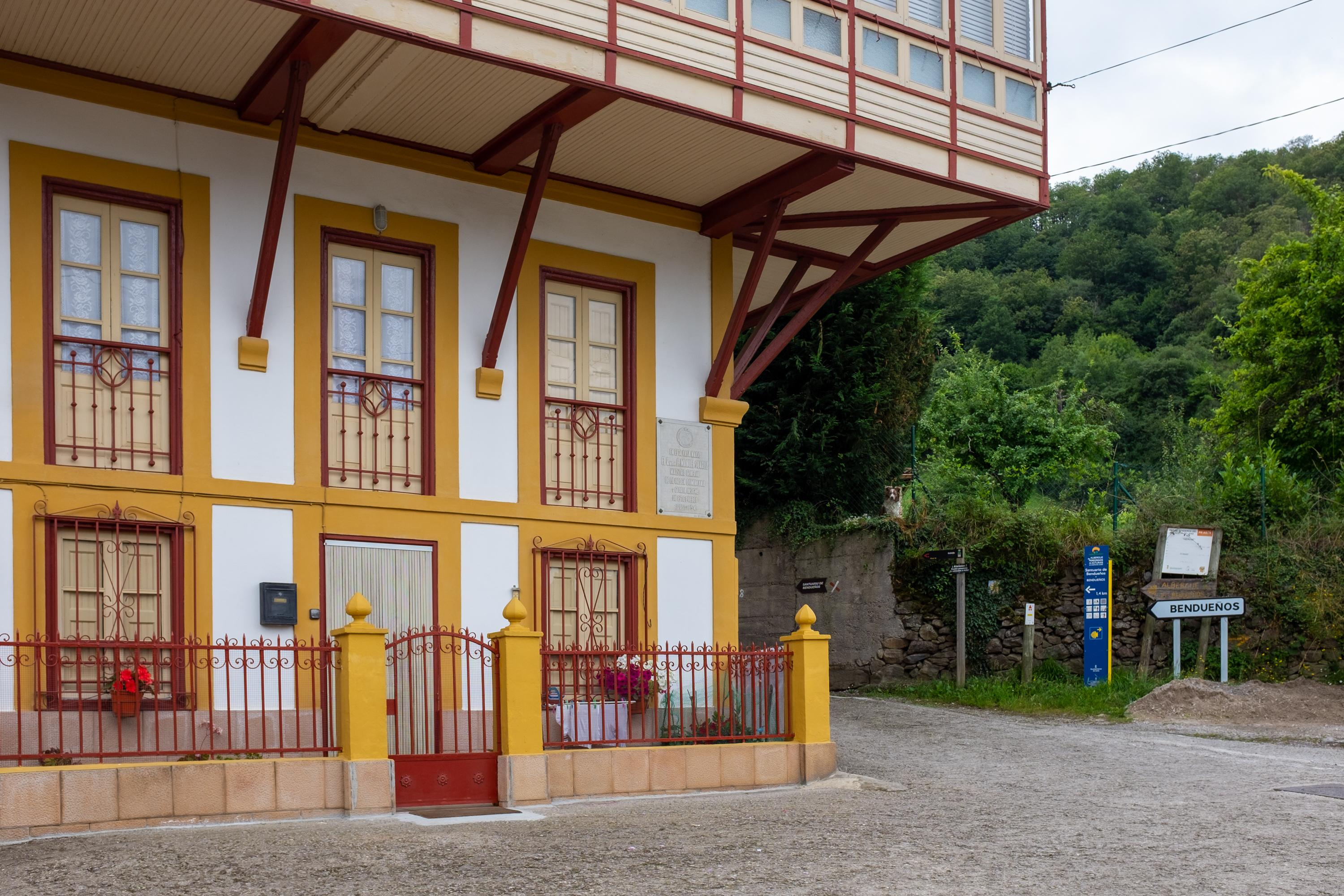 Scenic view of Herias on the Camino De San Salvador