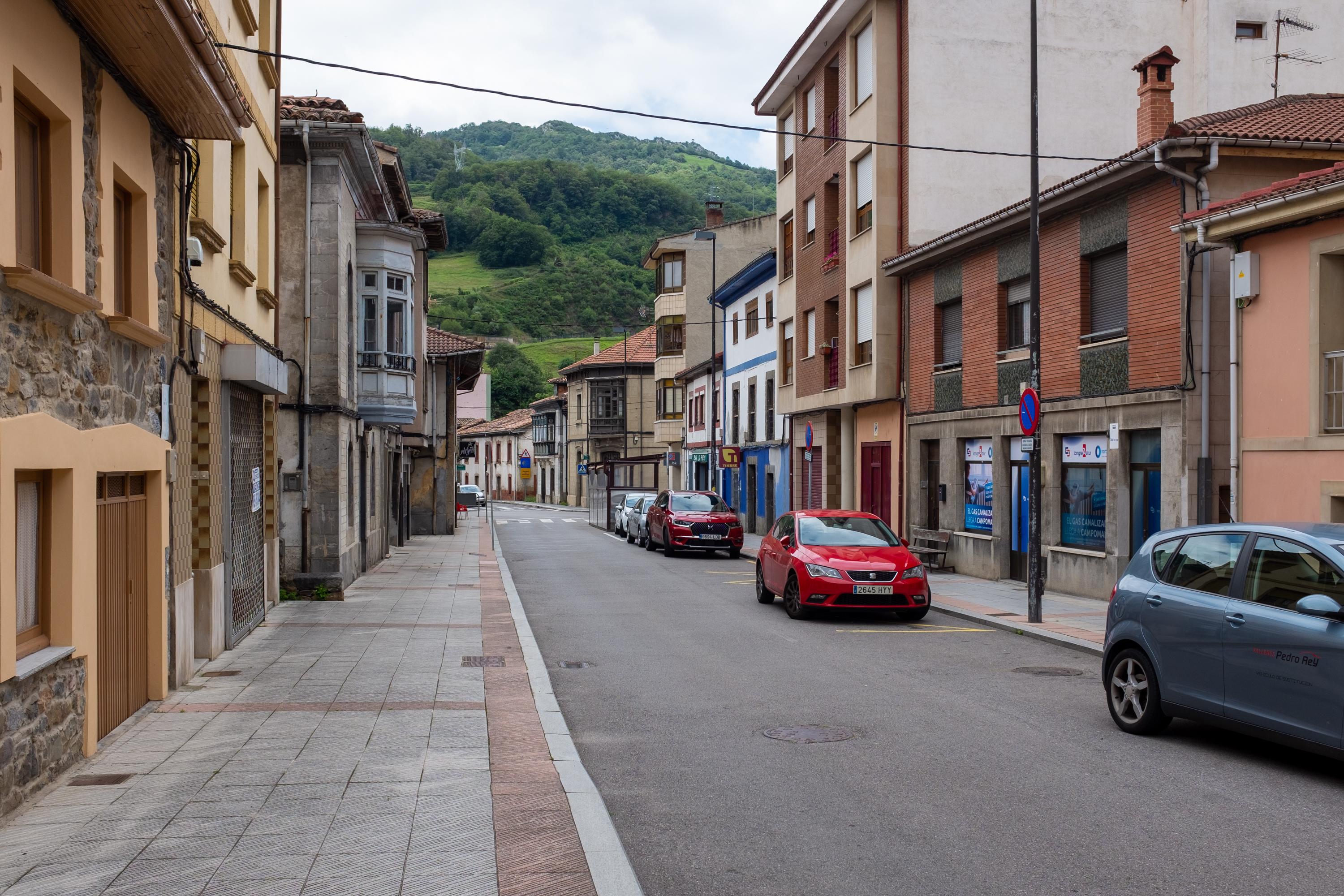 Scenic view of Campomanes on the Camino De San Salvador