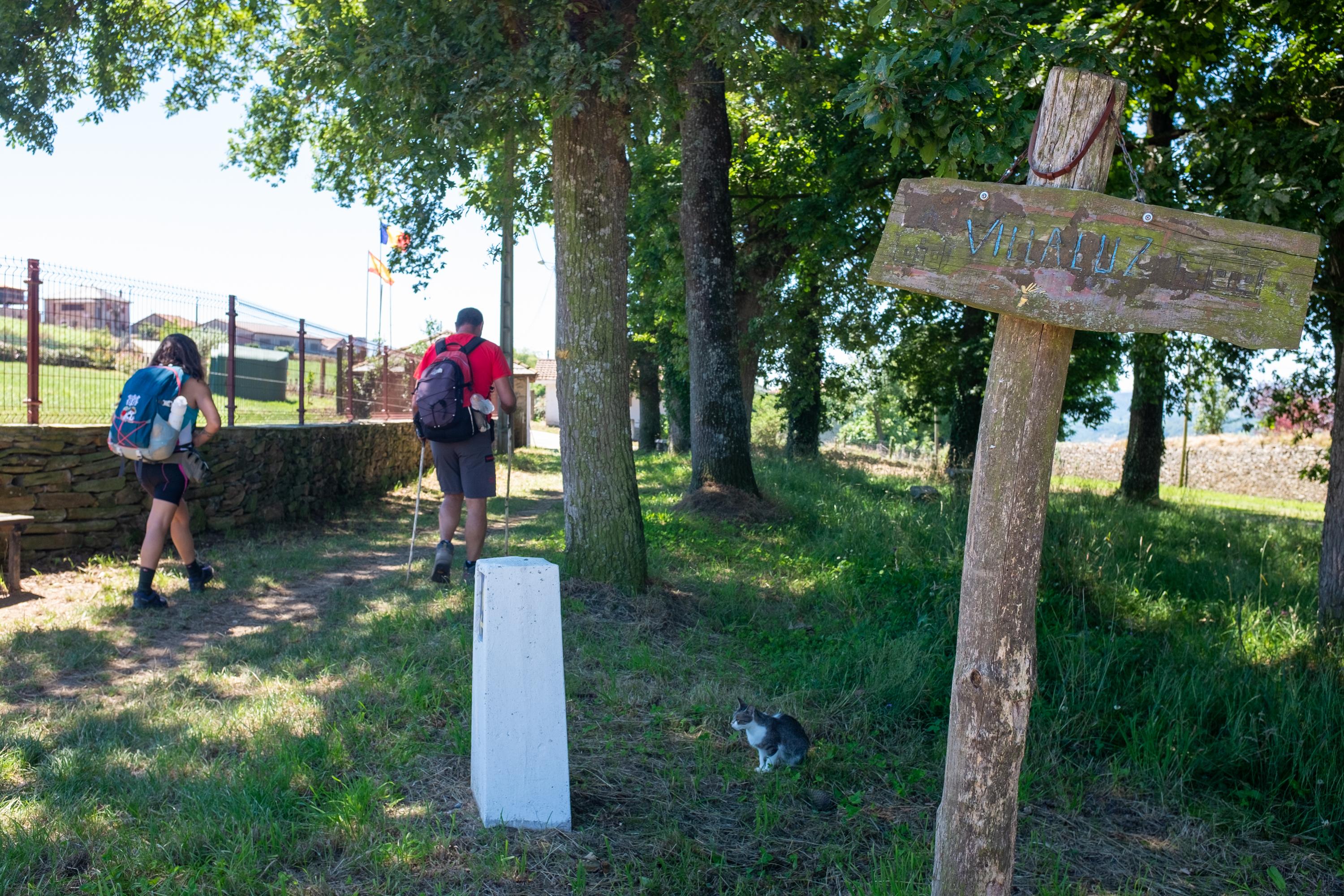 Scenic view of Villaluz on the Camino Primitivo