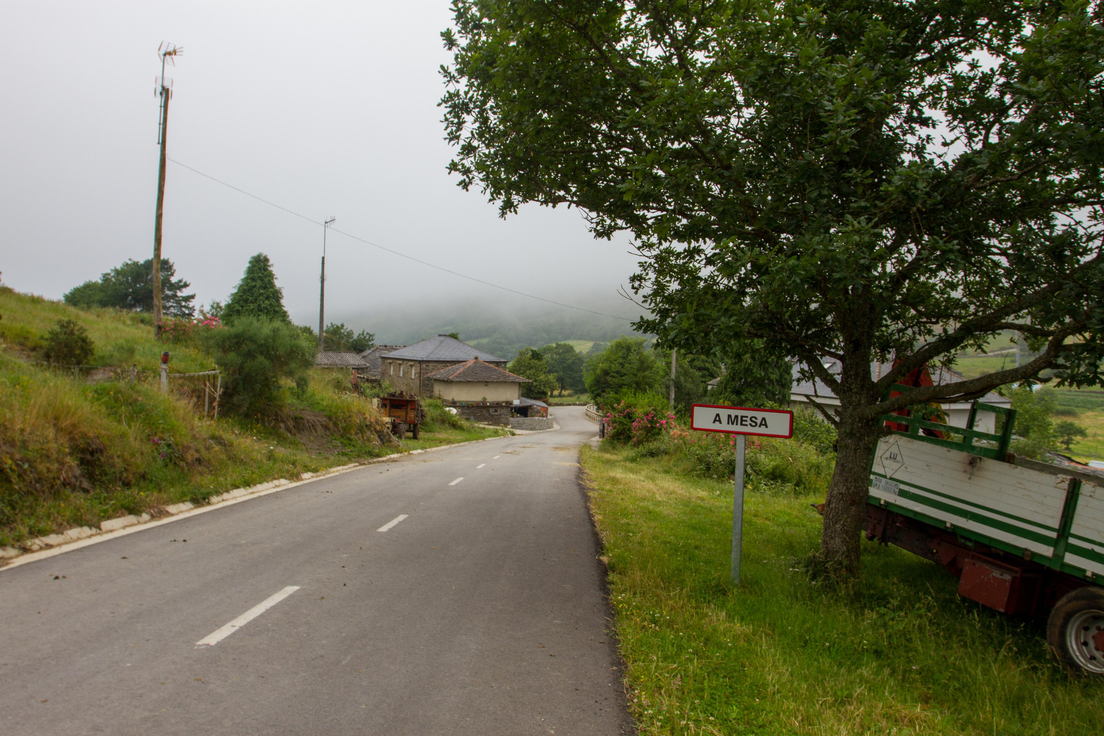 Scenic view of La Mesa on the Camino Primitivo