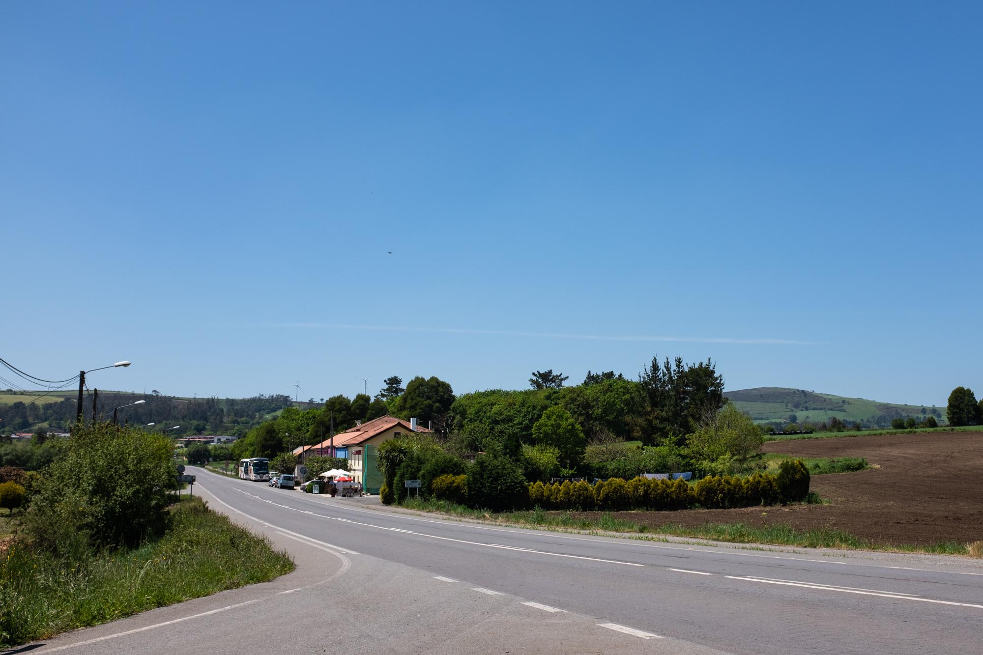 Scenic view of Lamelas on the Camino to Finisterre and Muxía