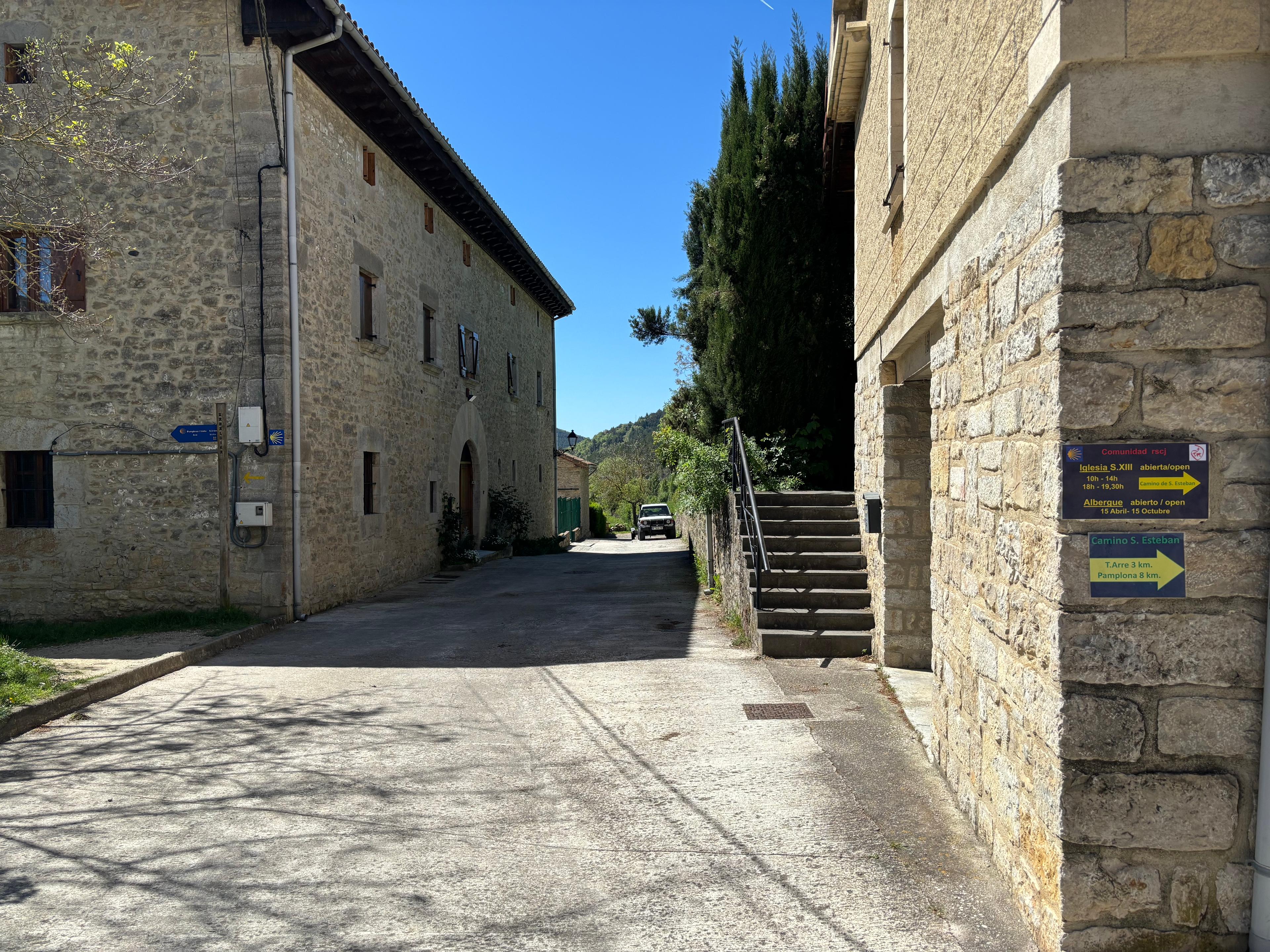 Scenic view of Zabaldika on the Camino Francés