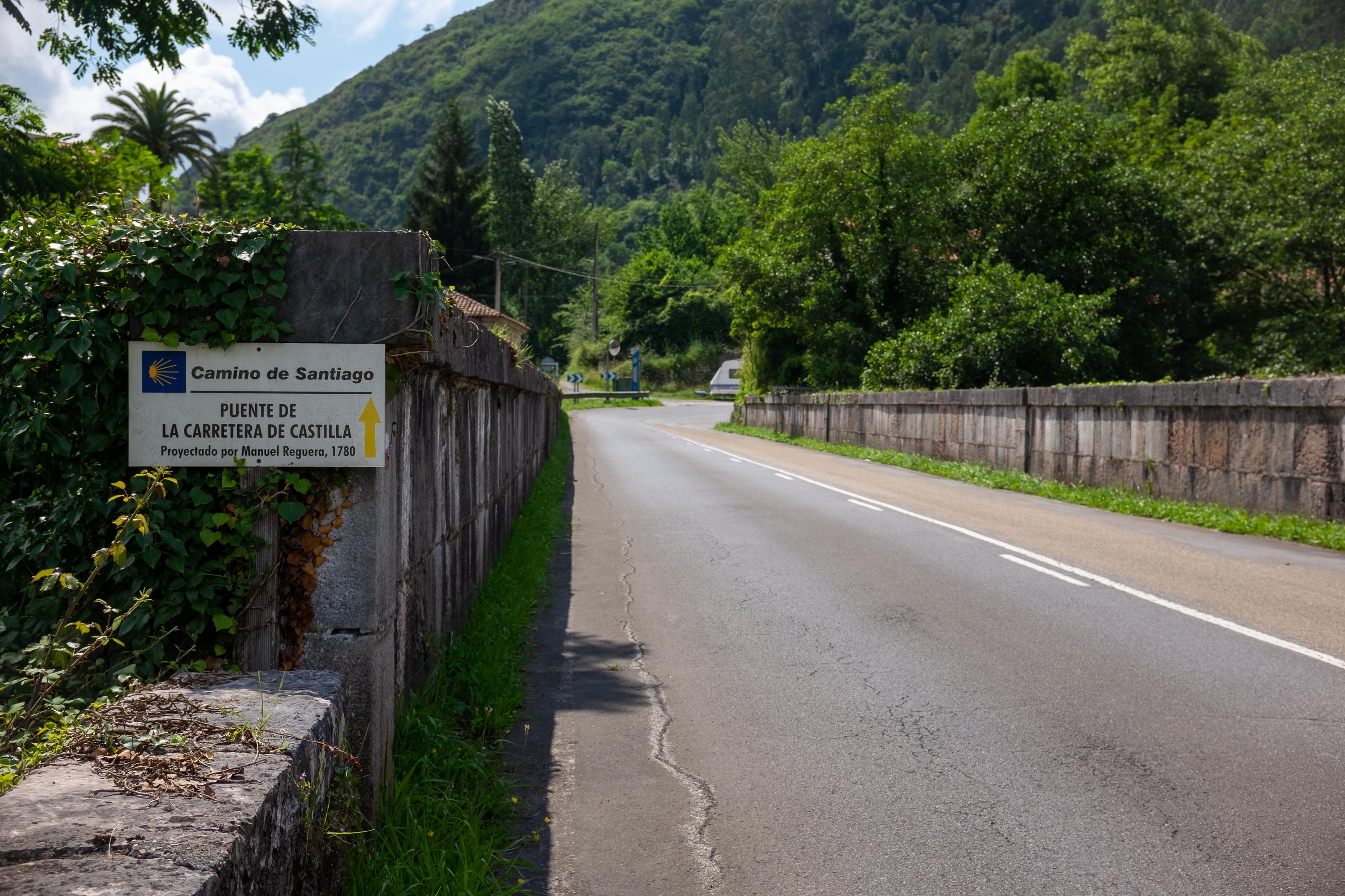 Scenic view of El Portazgo on the Camino De San Salvador