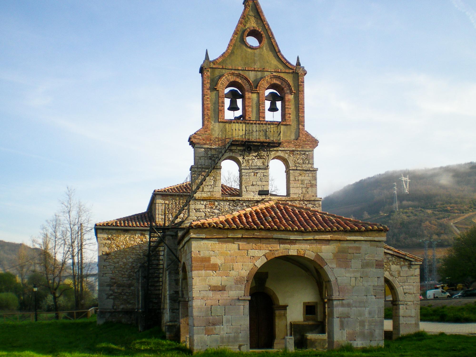 Scenic view of Santuario del Buen Suceso on the Camino De San Salvador