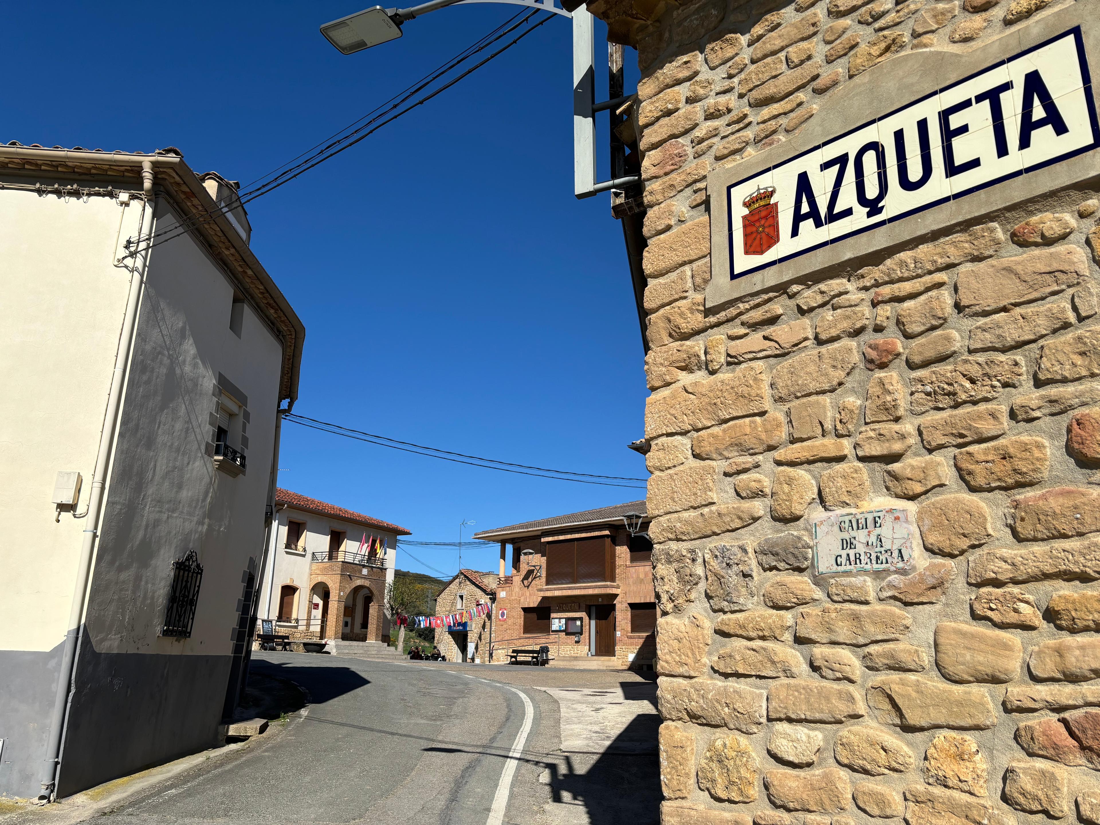 Scenic view of Azqueta on the Camino Francés