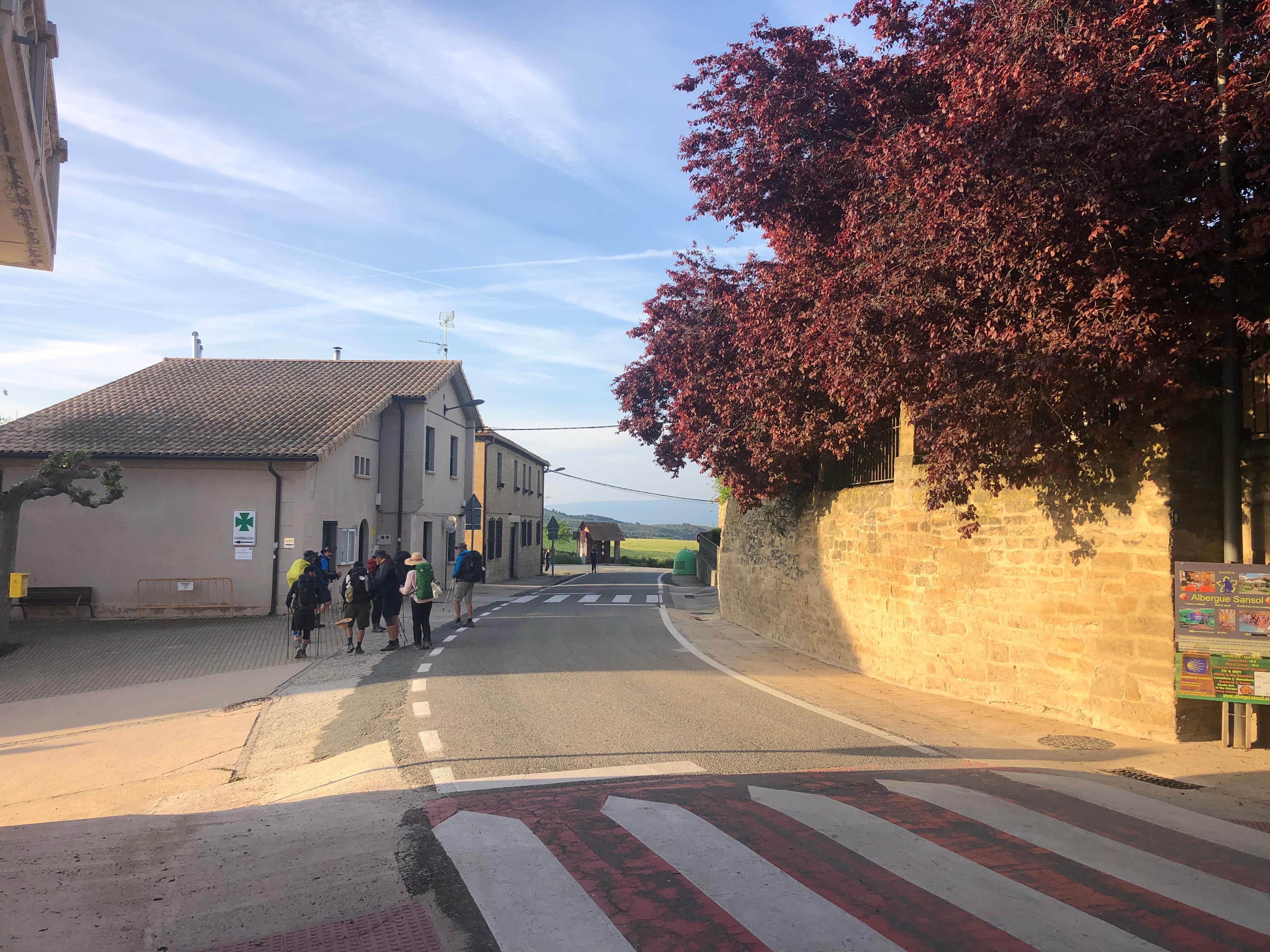 Scenic view of Sansol on the Camino Francés