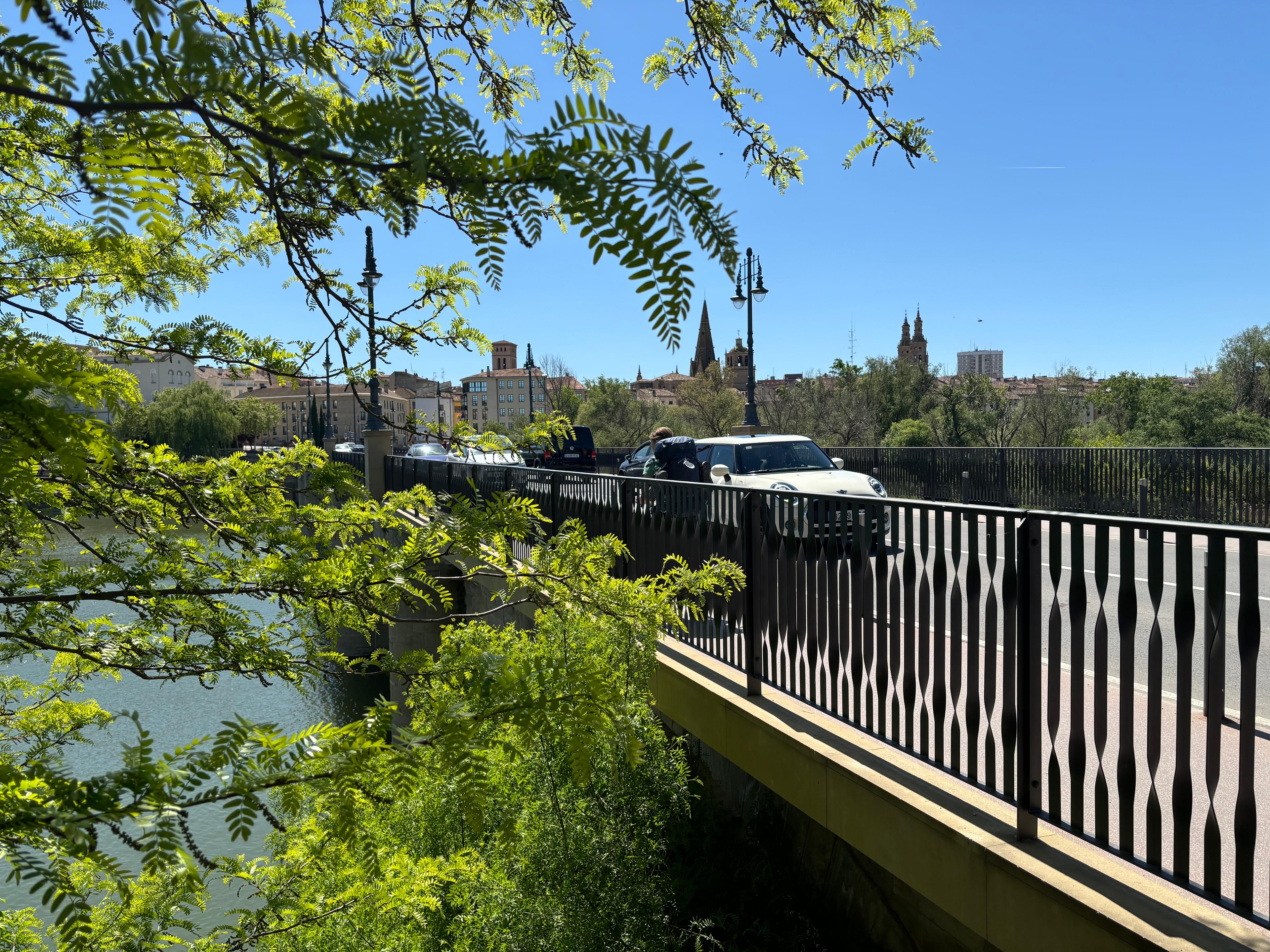 Scenic view of Logroño on the Camino Francés