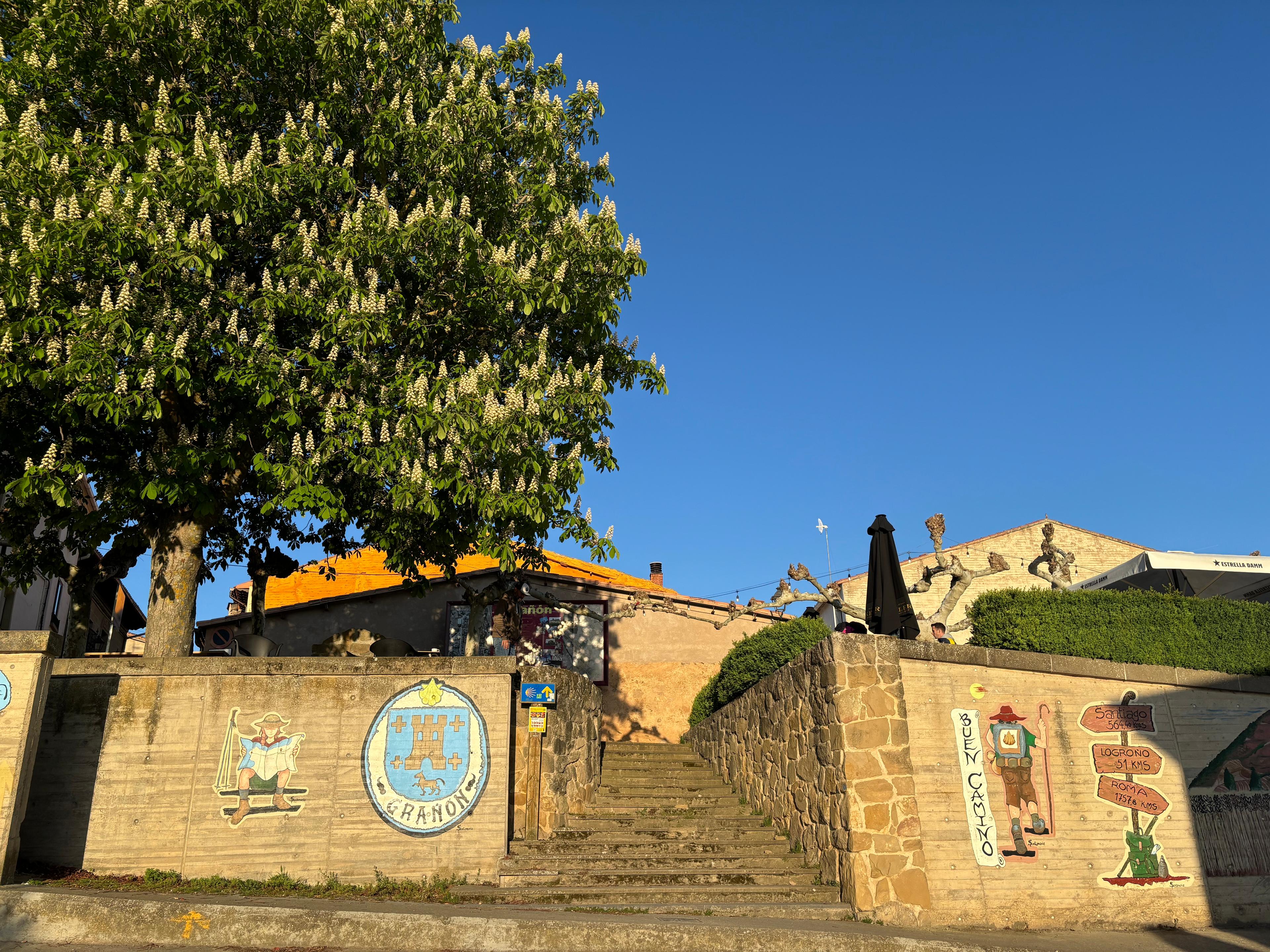 Scenic view of Grañón on the Camino Francés