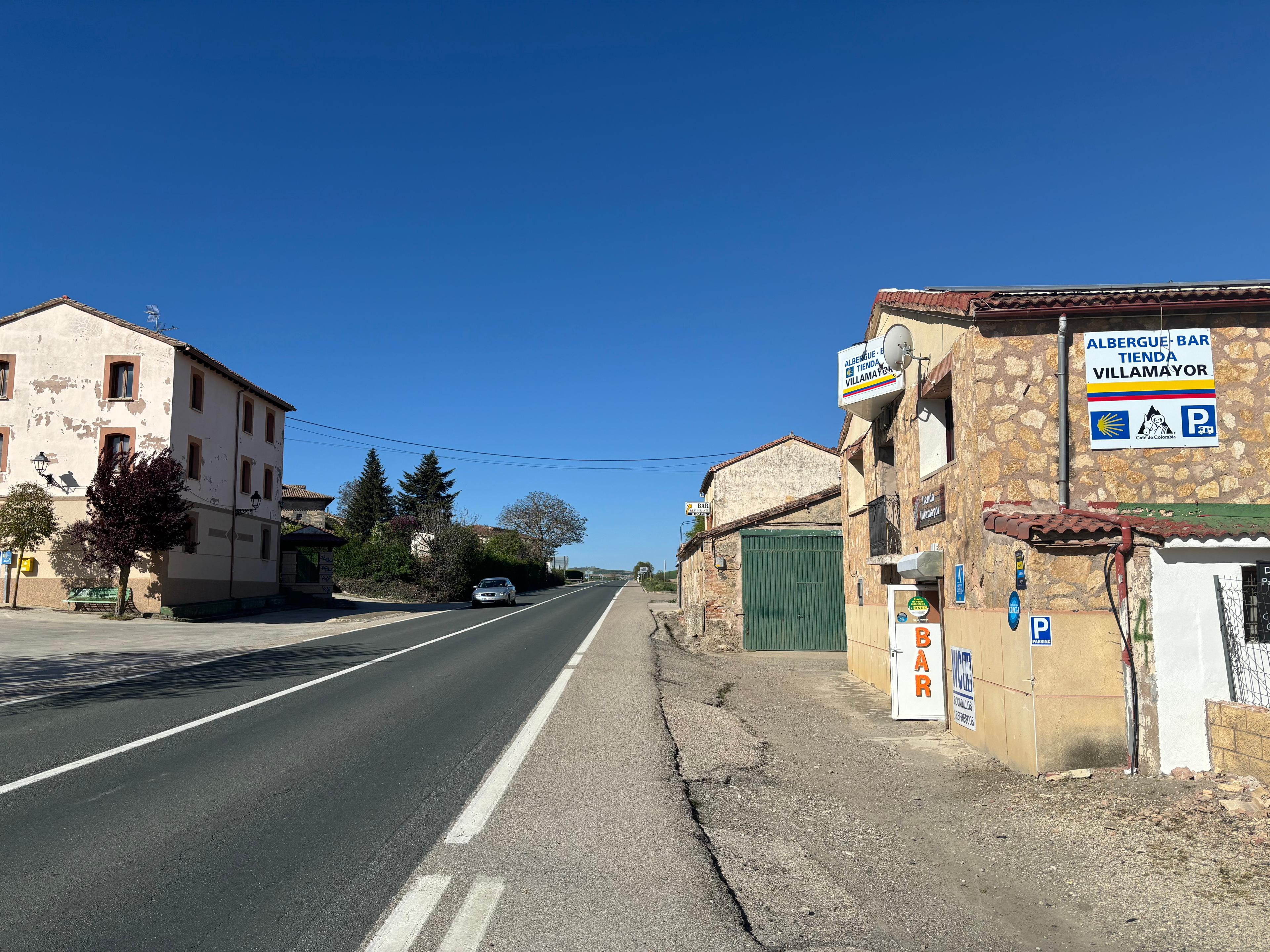 Scenic view of Villamayor del Río on the Camino Francés