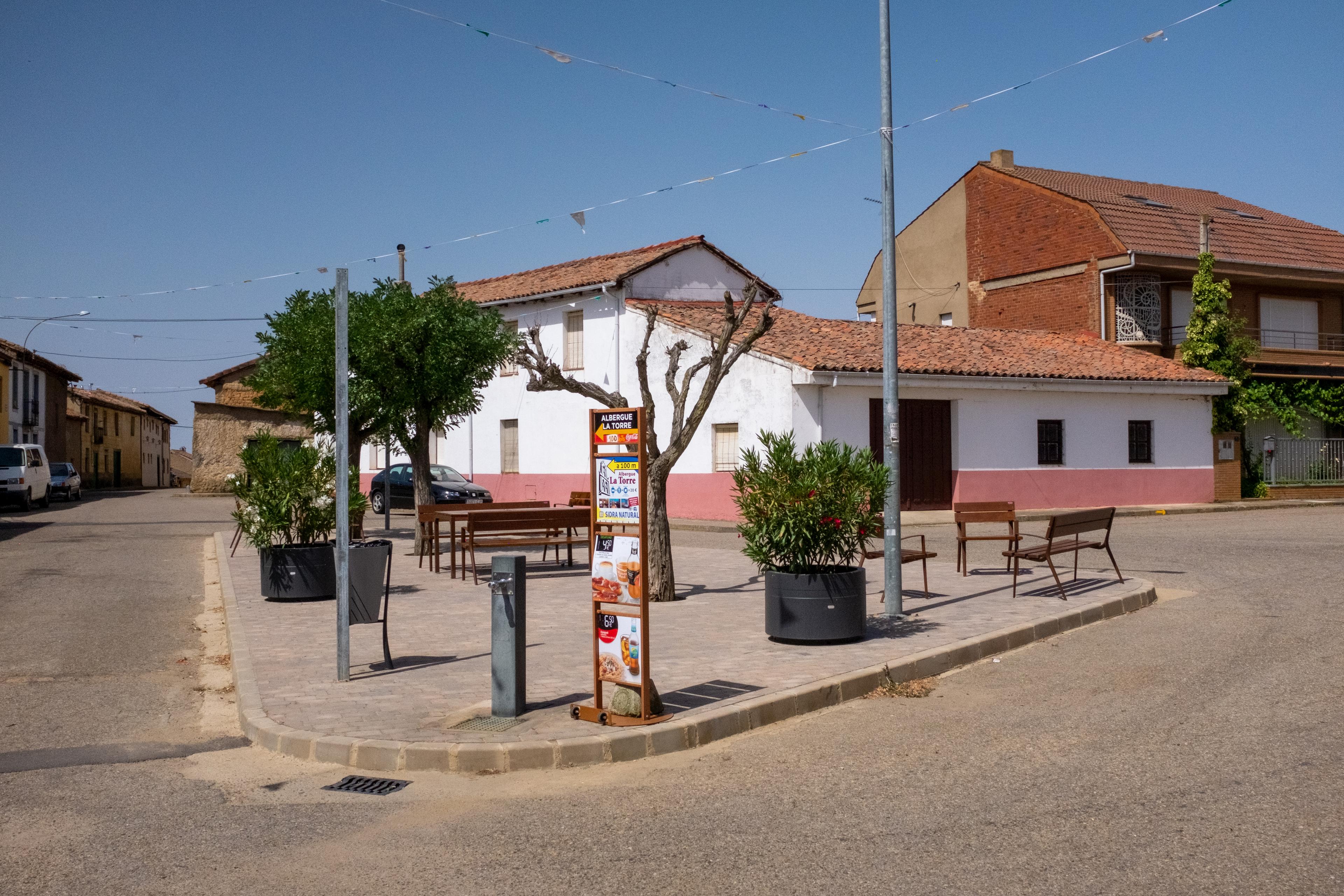 Scenic view of Arcahueja on the Camino Francés