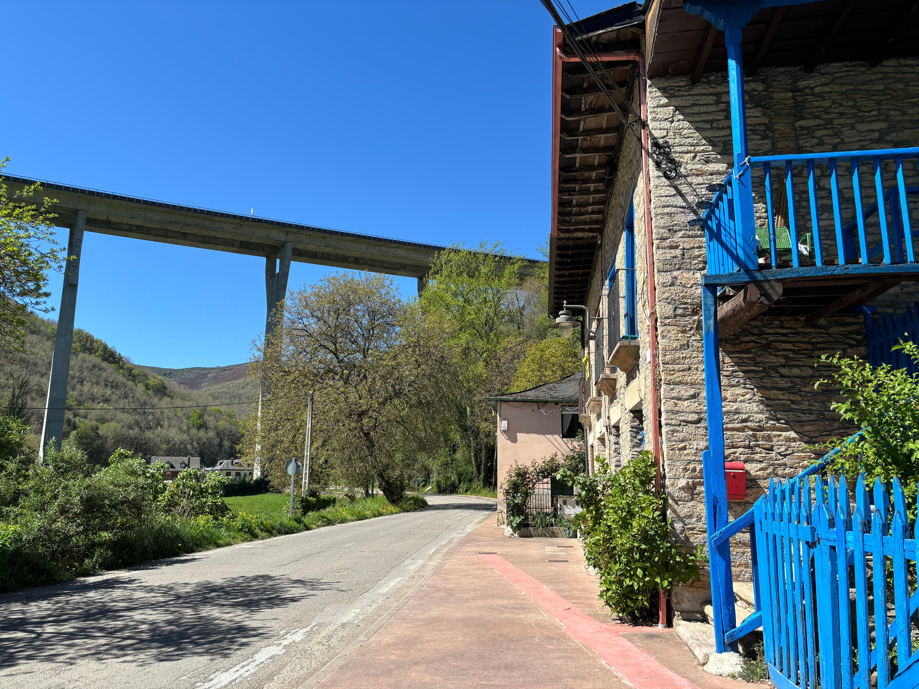 Scenic view of Vega de Valcarce on the Camino Francés