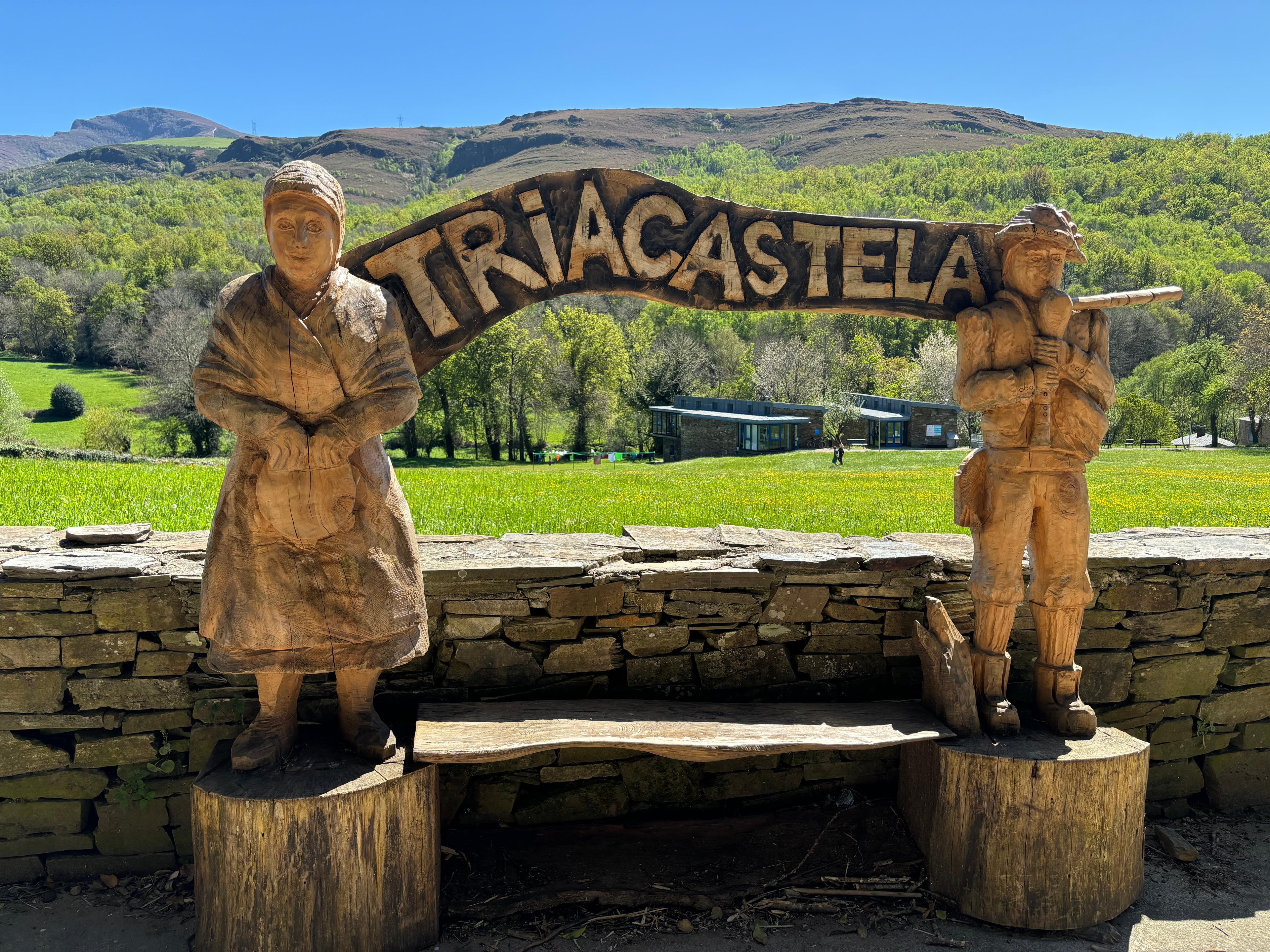 Scenic view of Triacastela on the Camino Francés