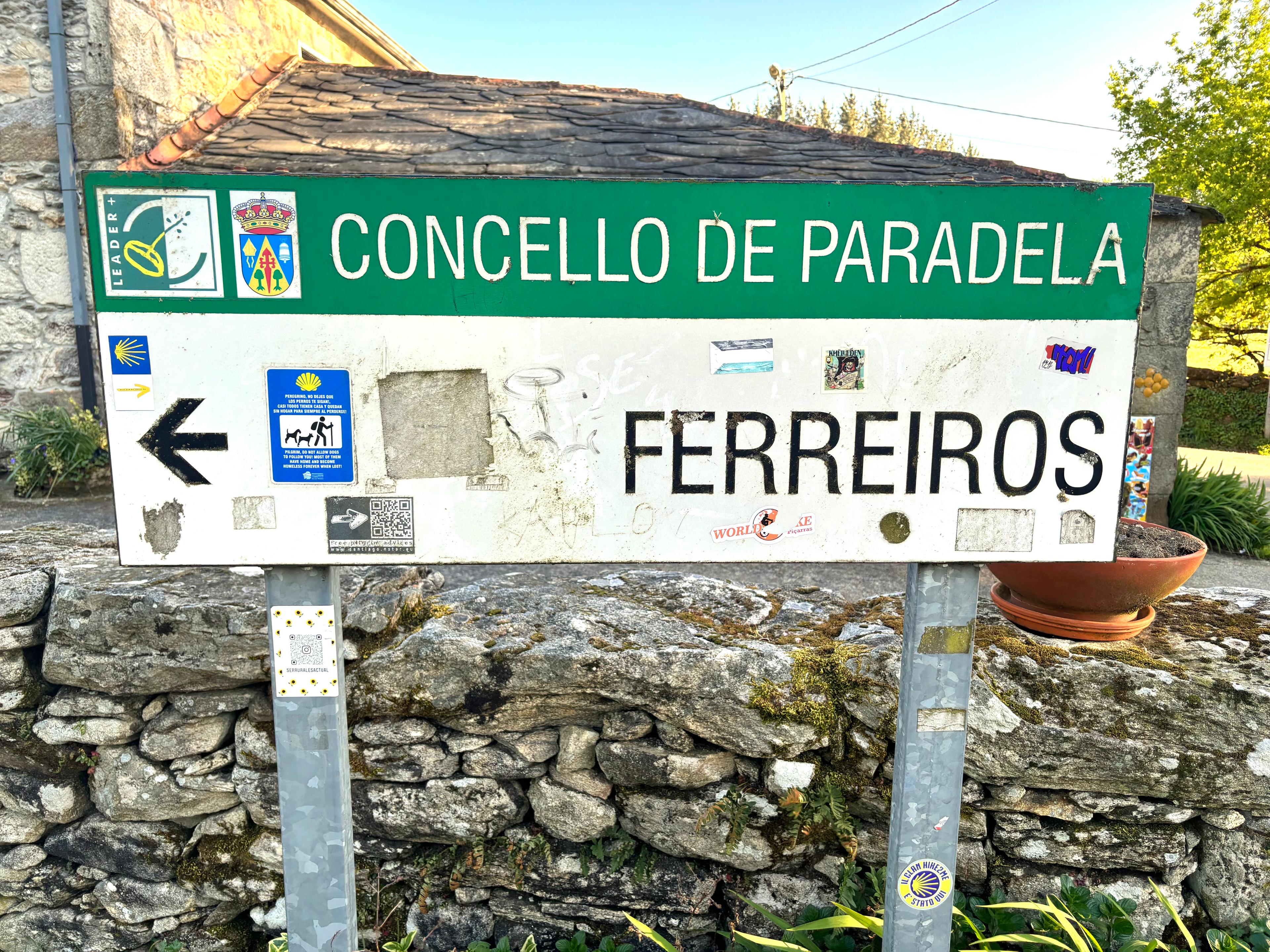 Scenic view of Ferreiros on the Camino Francés