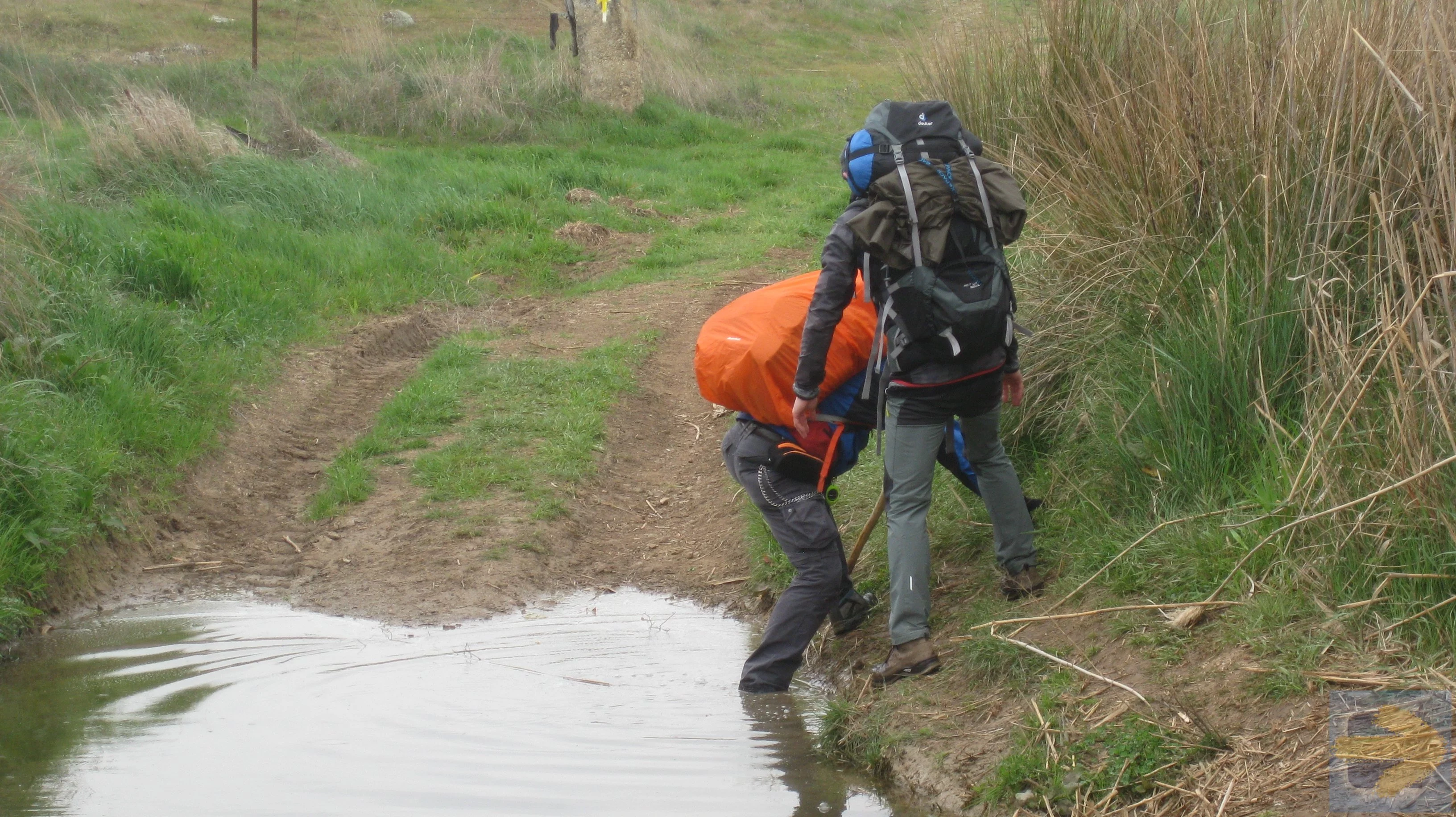 Almost Successful stream crossing on the VdlP ( from Fuente de Cantos to Zafra)  14 March 2017