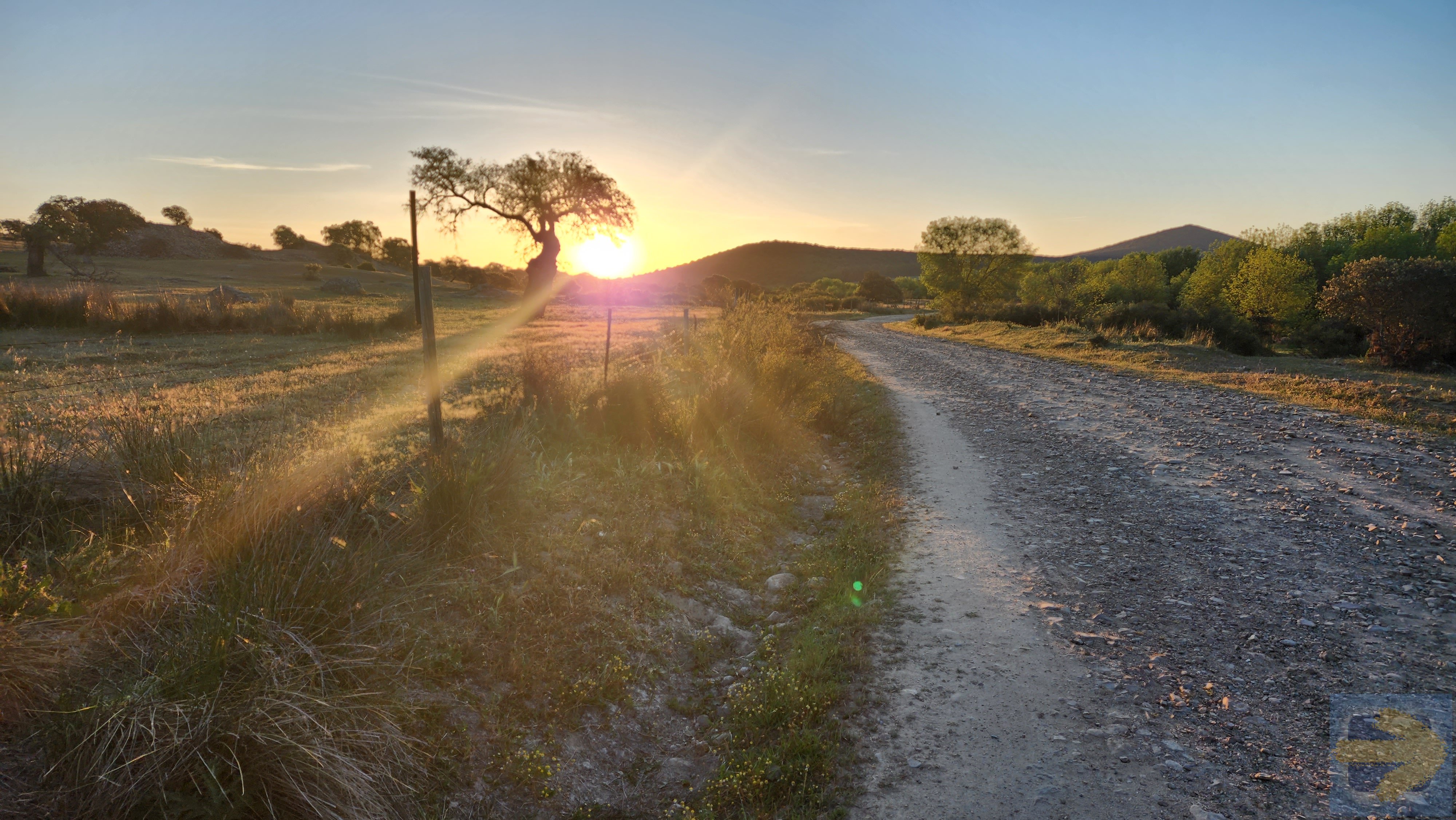 An early start - en route to Alcuescar