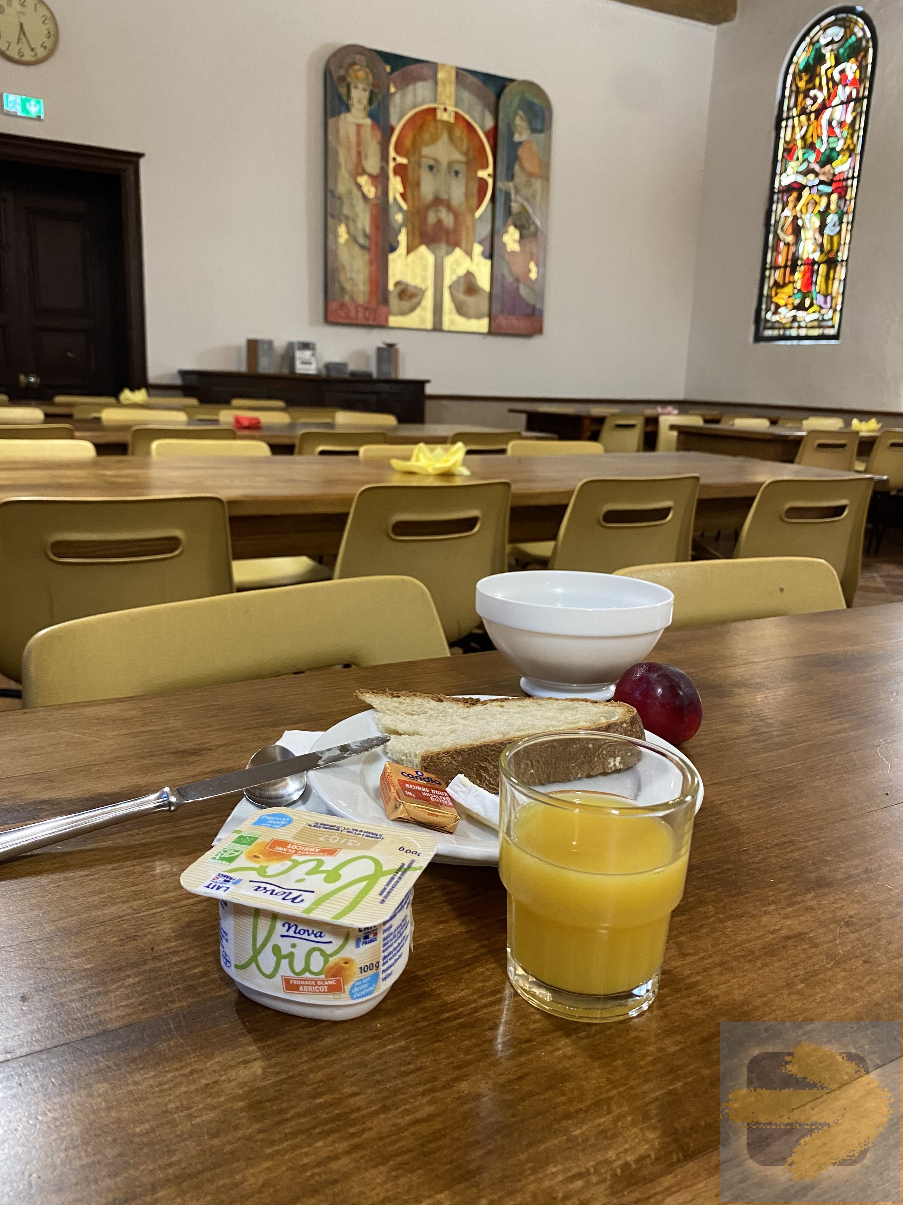 Breakfast in Conques