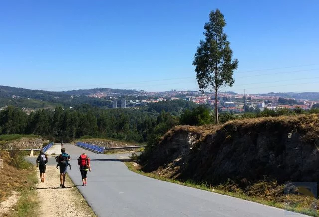 First glimpse of Santiago de Compostela