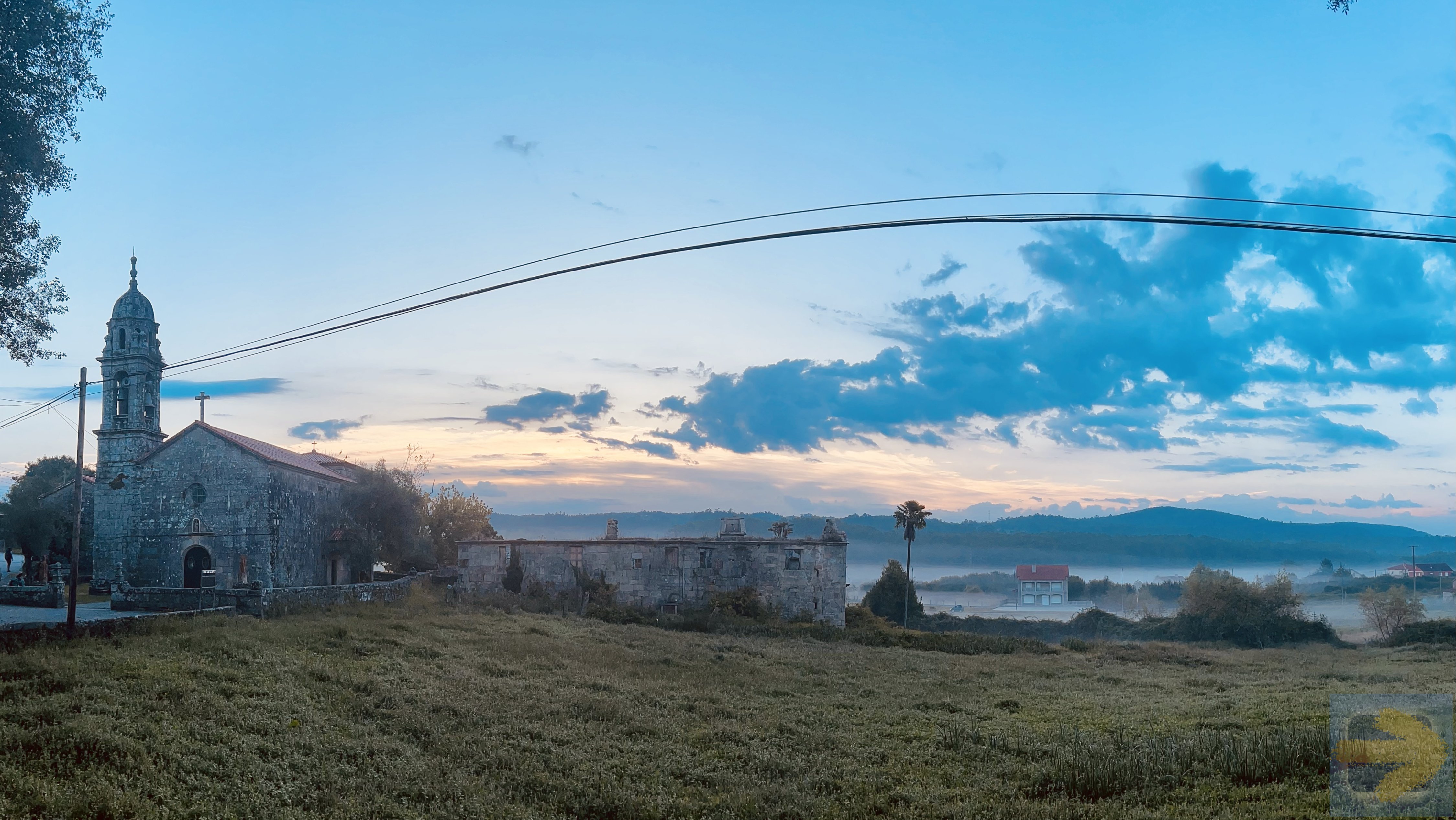 Shortly before sunrise at Igreja Santa Marina de Carracedo - Caldas de Reis - 15.09.2023