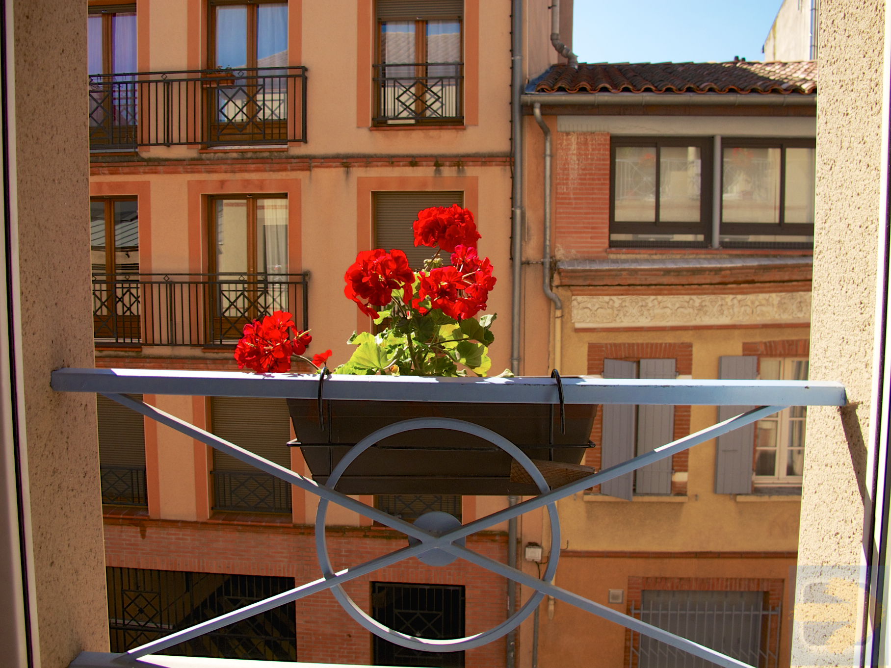 View from our Albergue window in Toulouse.