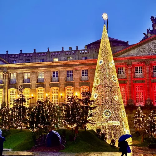 Obradoiro in red for 🎄